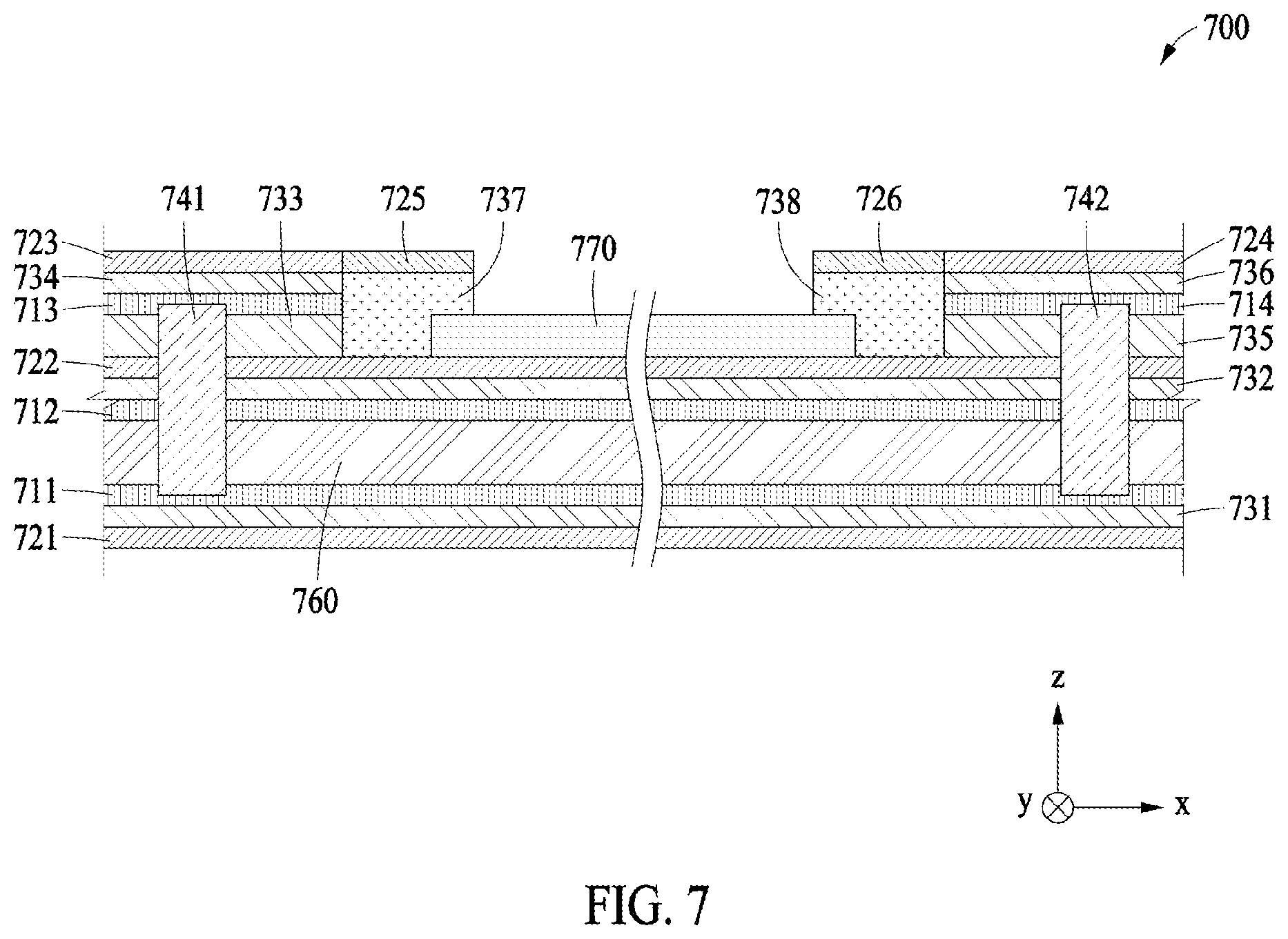 Patent US12101874 Figure 11 – Rigid flexible printed circuit board and electronic device including the same