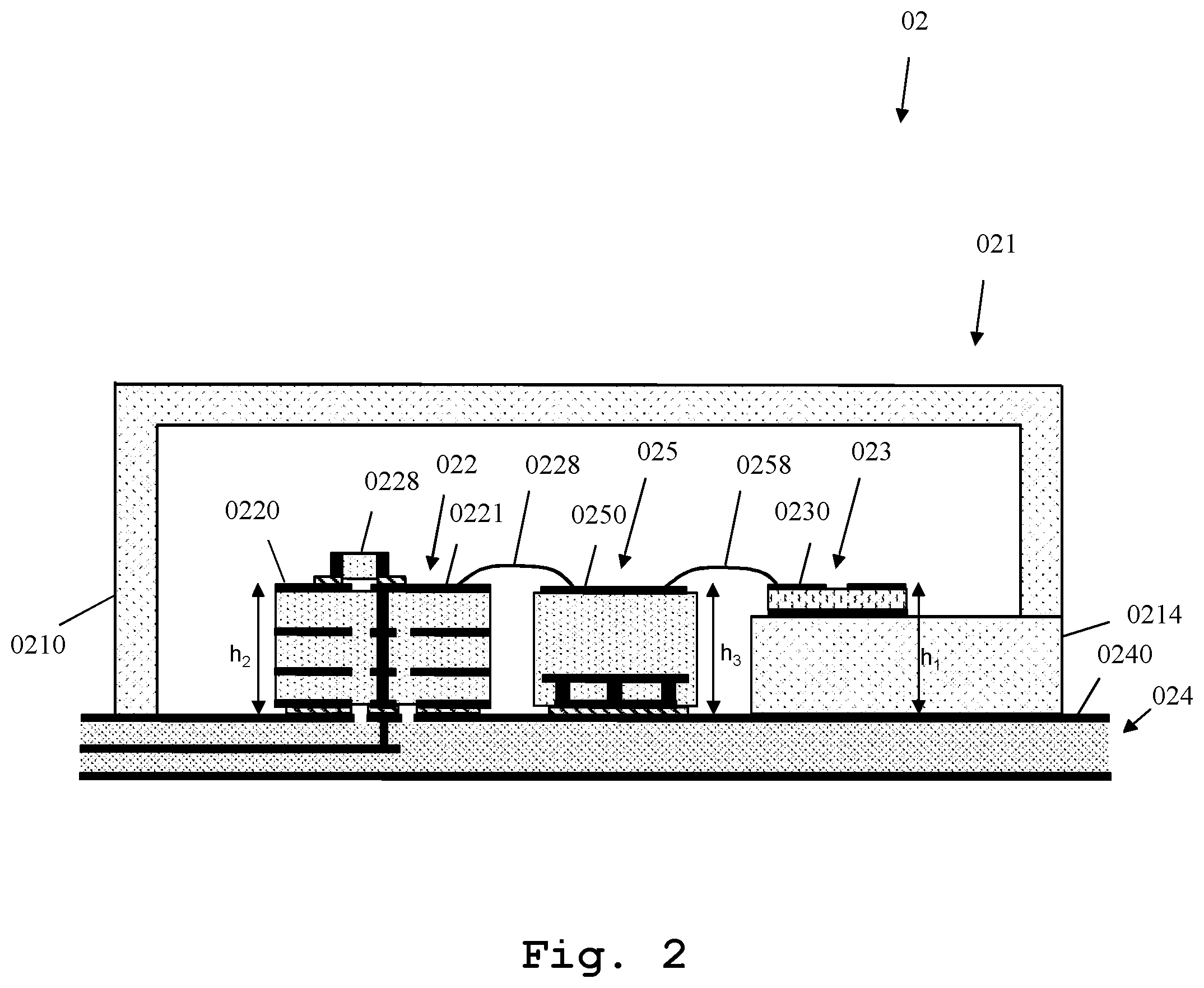 Patent US12101876 Figure 2 – Circuit module for mounting high frequency circuit carriers
