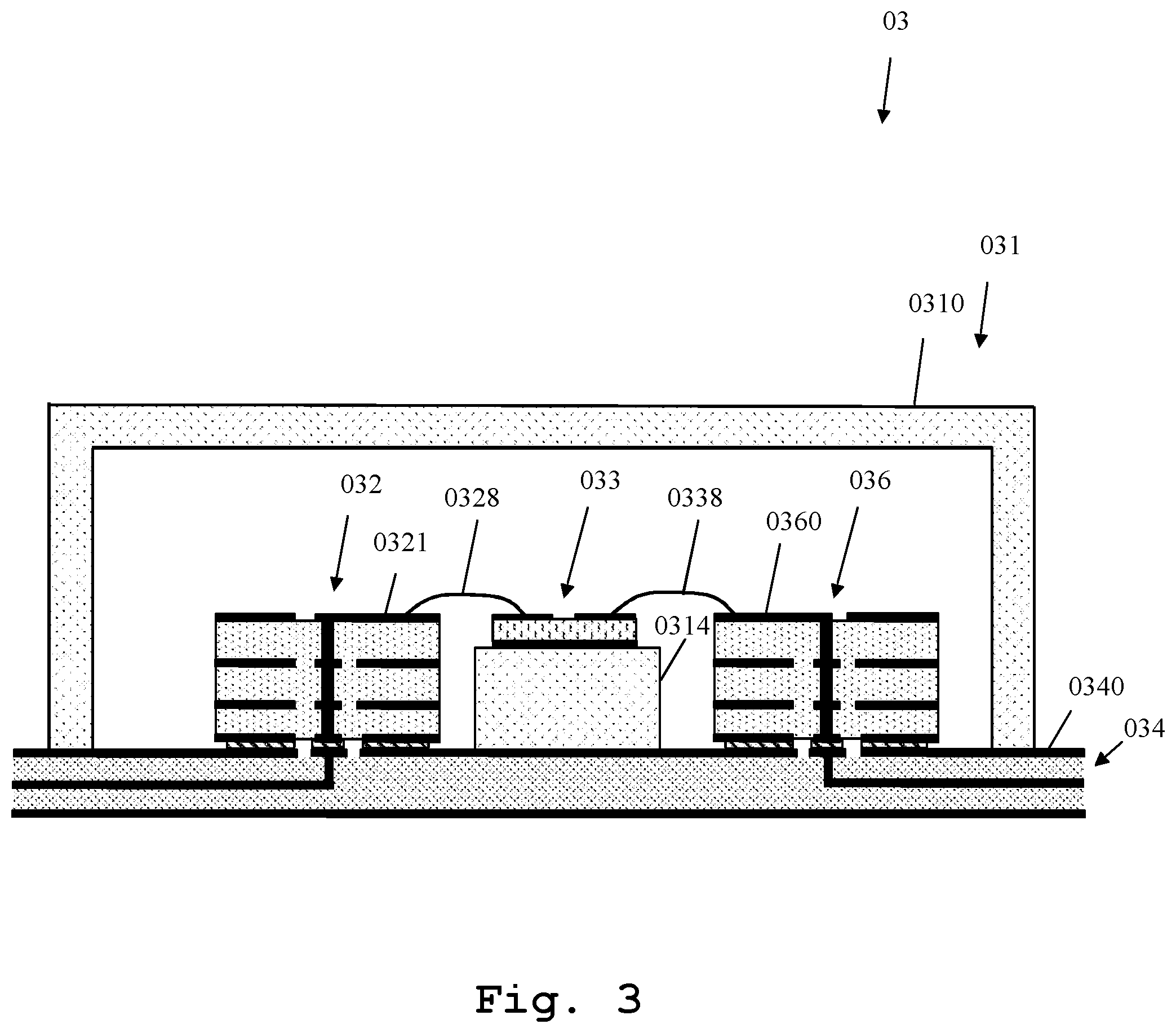 Patent US12101876 Figure 3 – Circuit module for mounting high frequency circuit carriers