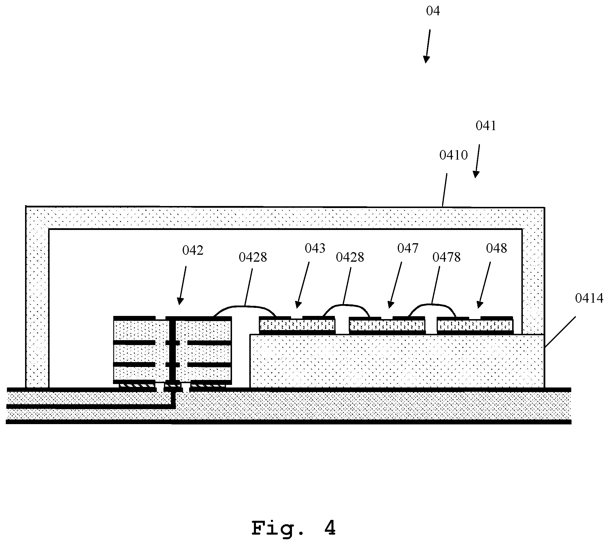 Patent US12101876 Figure 4 – Circuit module for mounting high frequency circuit carriers