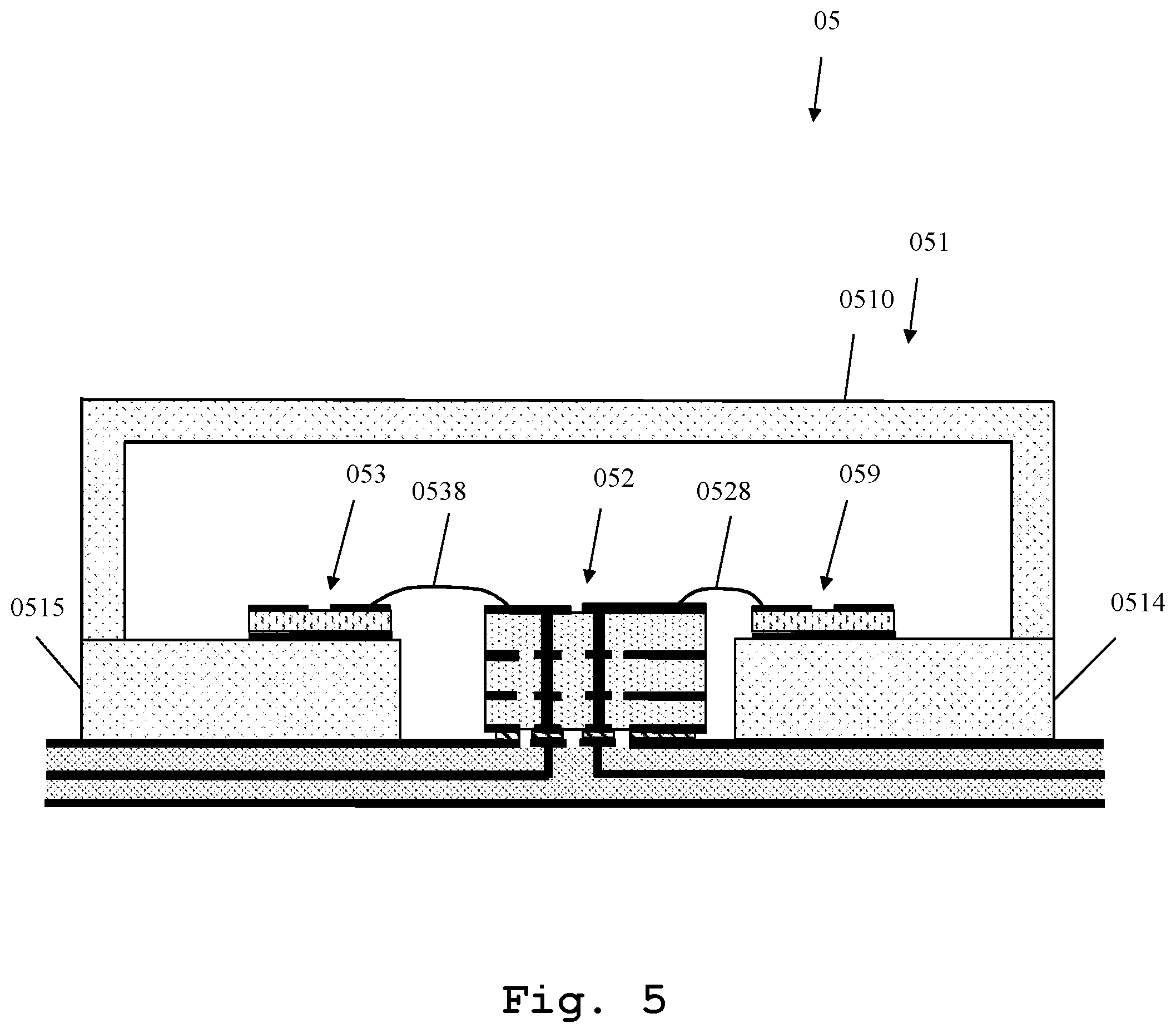 Patent US12101876 Figure 5 – Circuit module for mounting high frequency circuit carriers