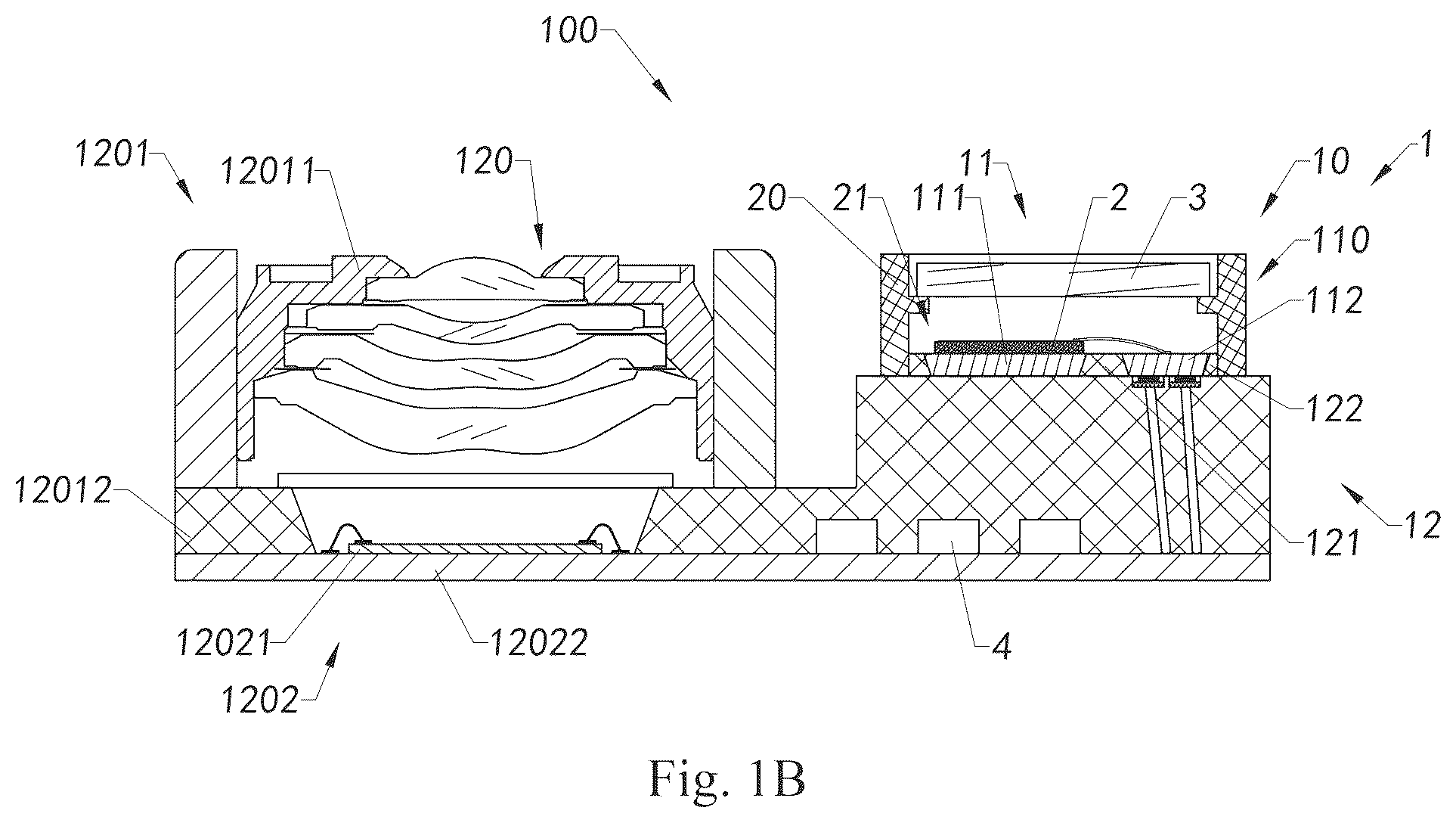 Patent US12101877 Figure 2 – Circuit board assembly and semi-finished product thereof, floodlight, camera module and application thereof