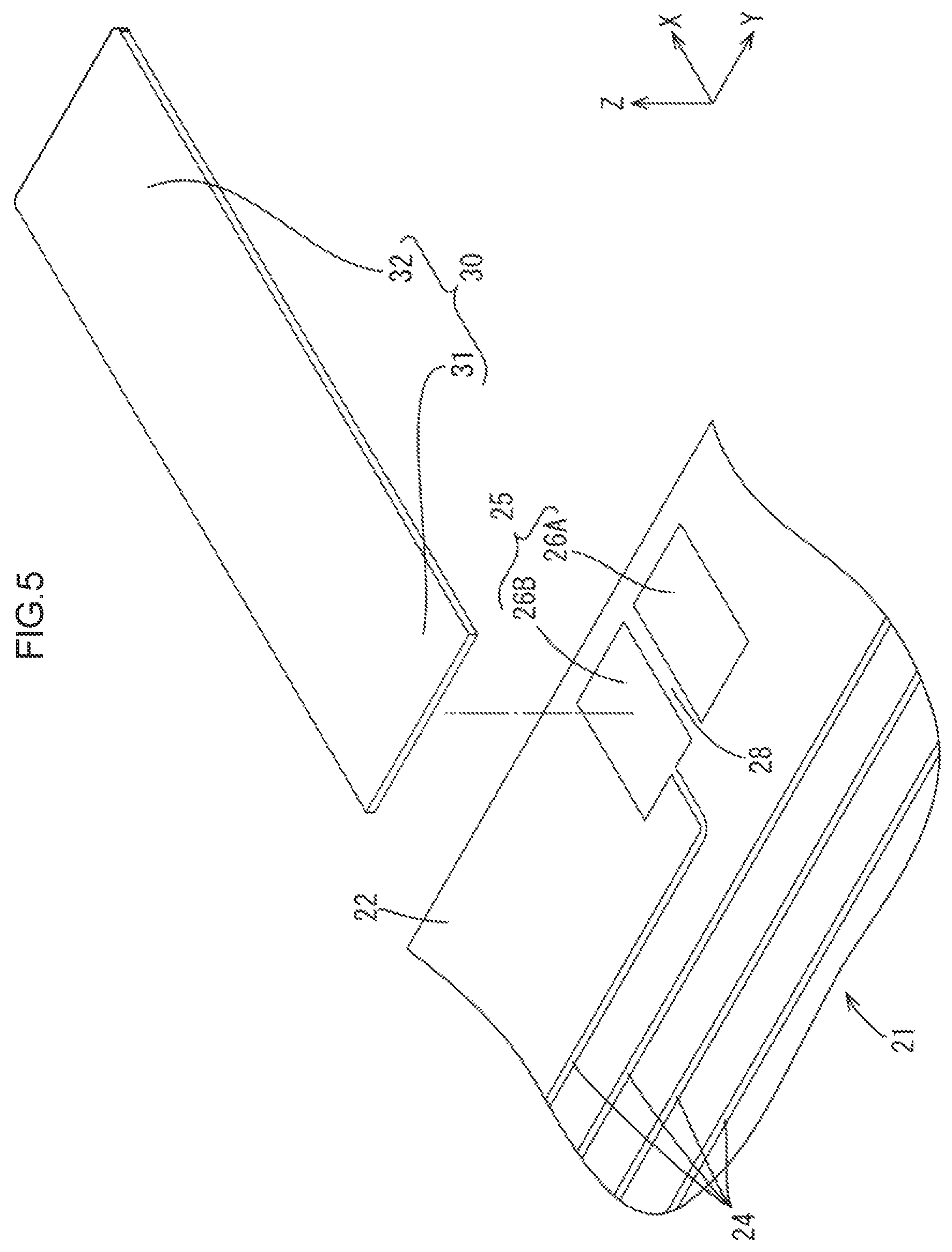 Patent US12101888 Figure 5 – Flexible printed circuit board, wiring module, flexible printed circuit board including terminal, and power storage module
