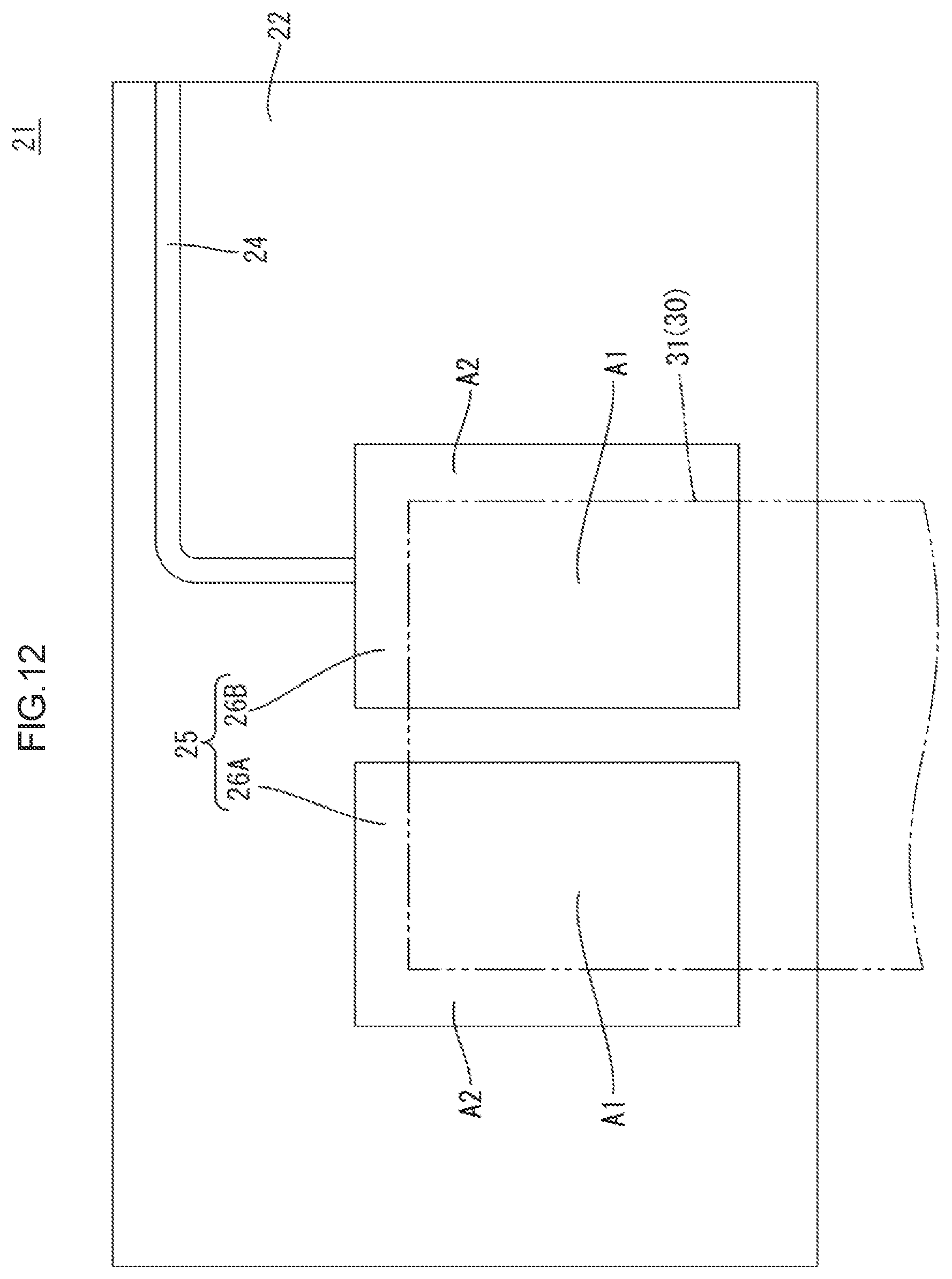 Patent US12101888 Figure 12 – Flexible printed circuit board, wiring module, flexible printed circuit board including terminal, and power storage module