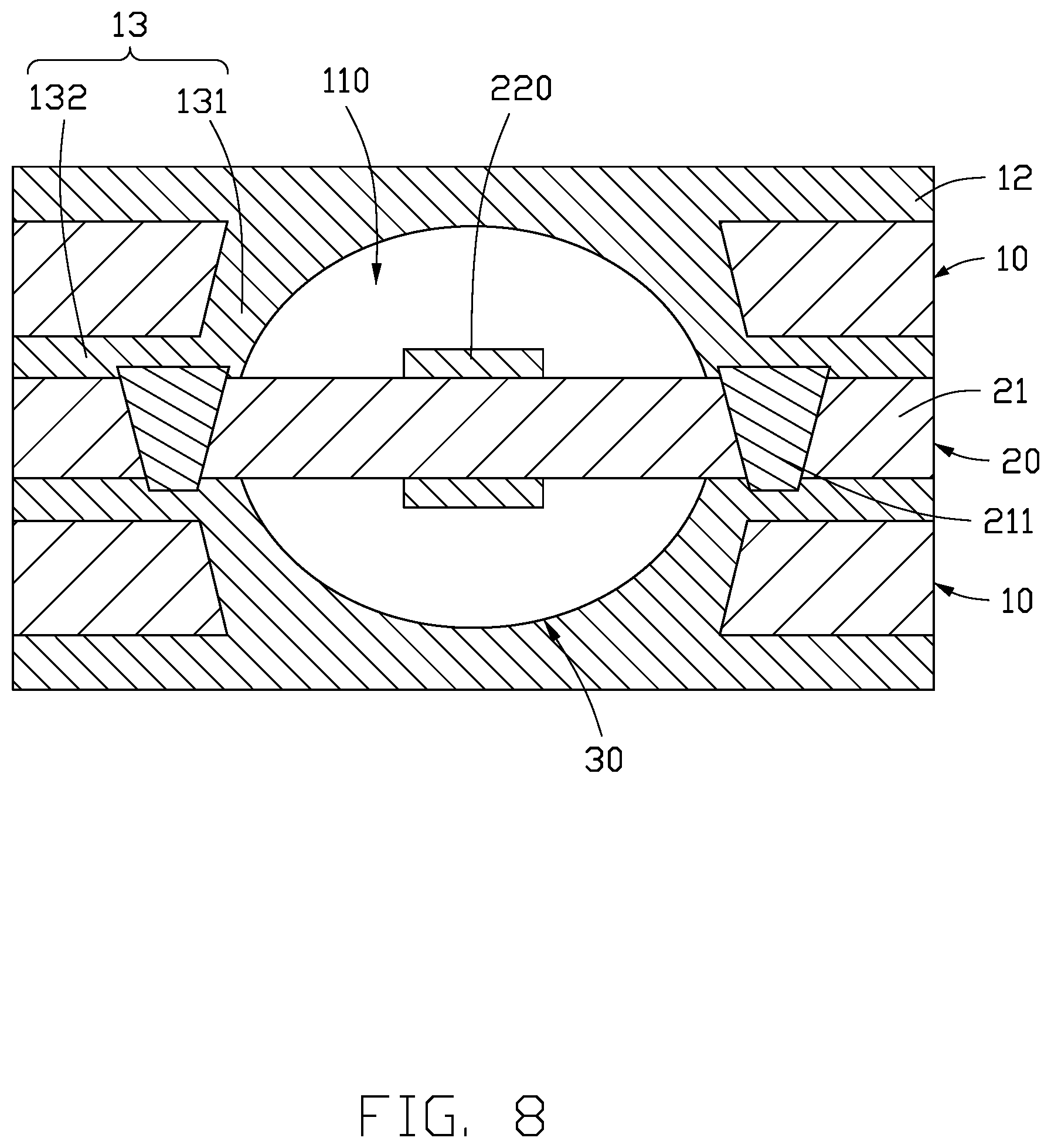 Patent US12101891 Figure 8 – Circuit board and manufacturing method therefor