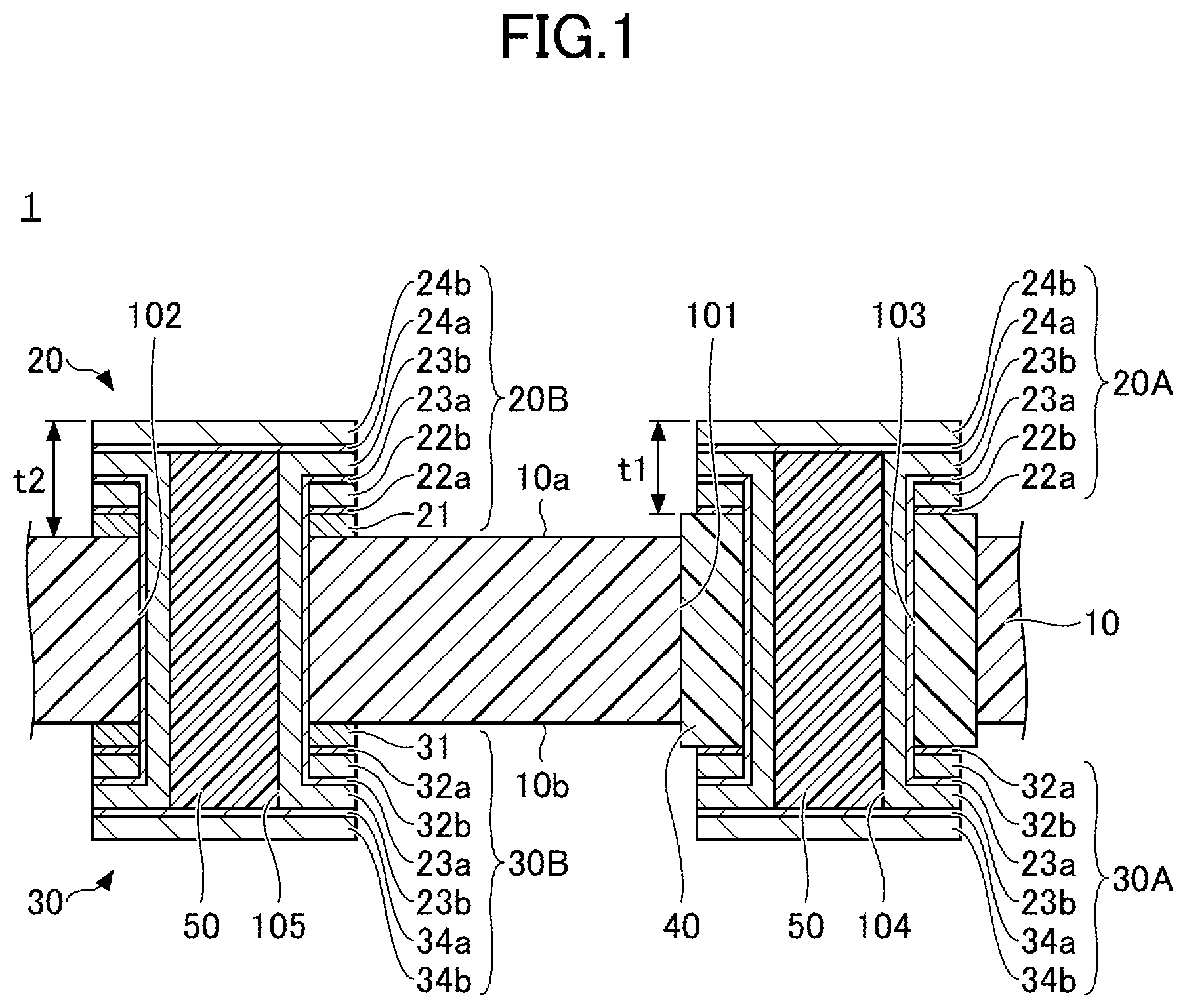 Patent US12101894 Figure 1 – Wiring board