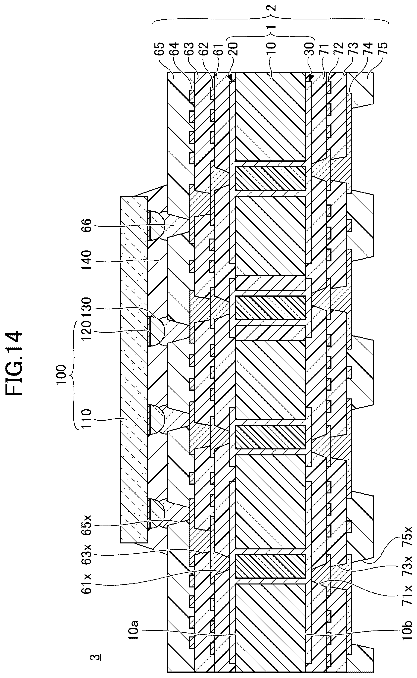 Patent US12101894 Figure 14 – Wiring board