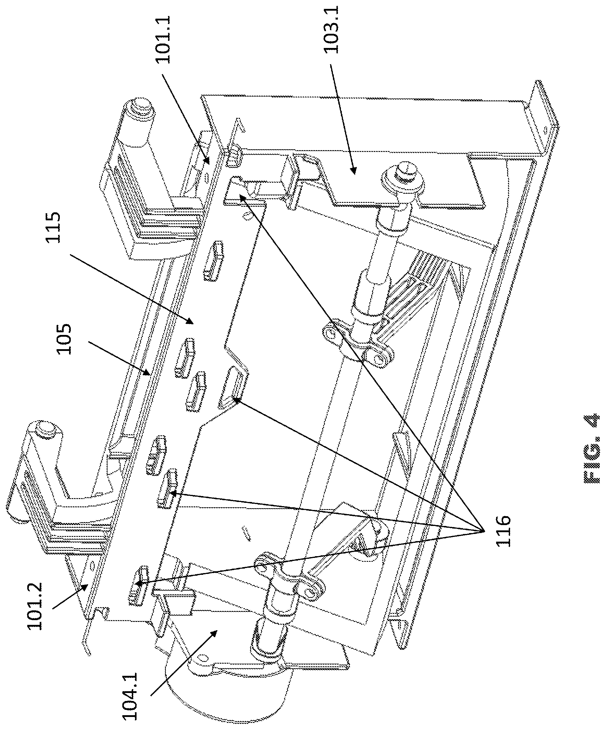 Patent US12101895 Figure 4 – Motorized mechanism for control panel