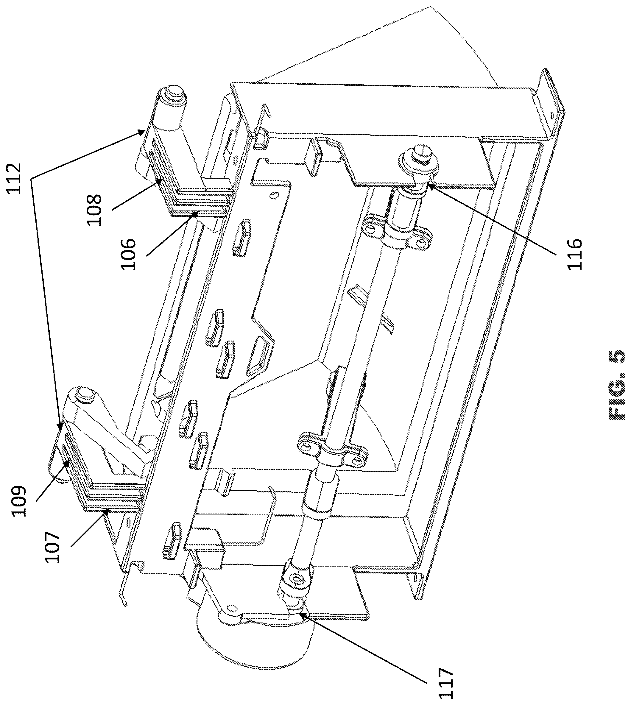 Patent US12101895 Figure 5 – Motorized mechanism for control panel
