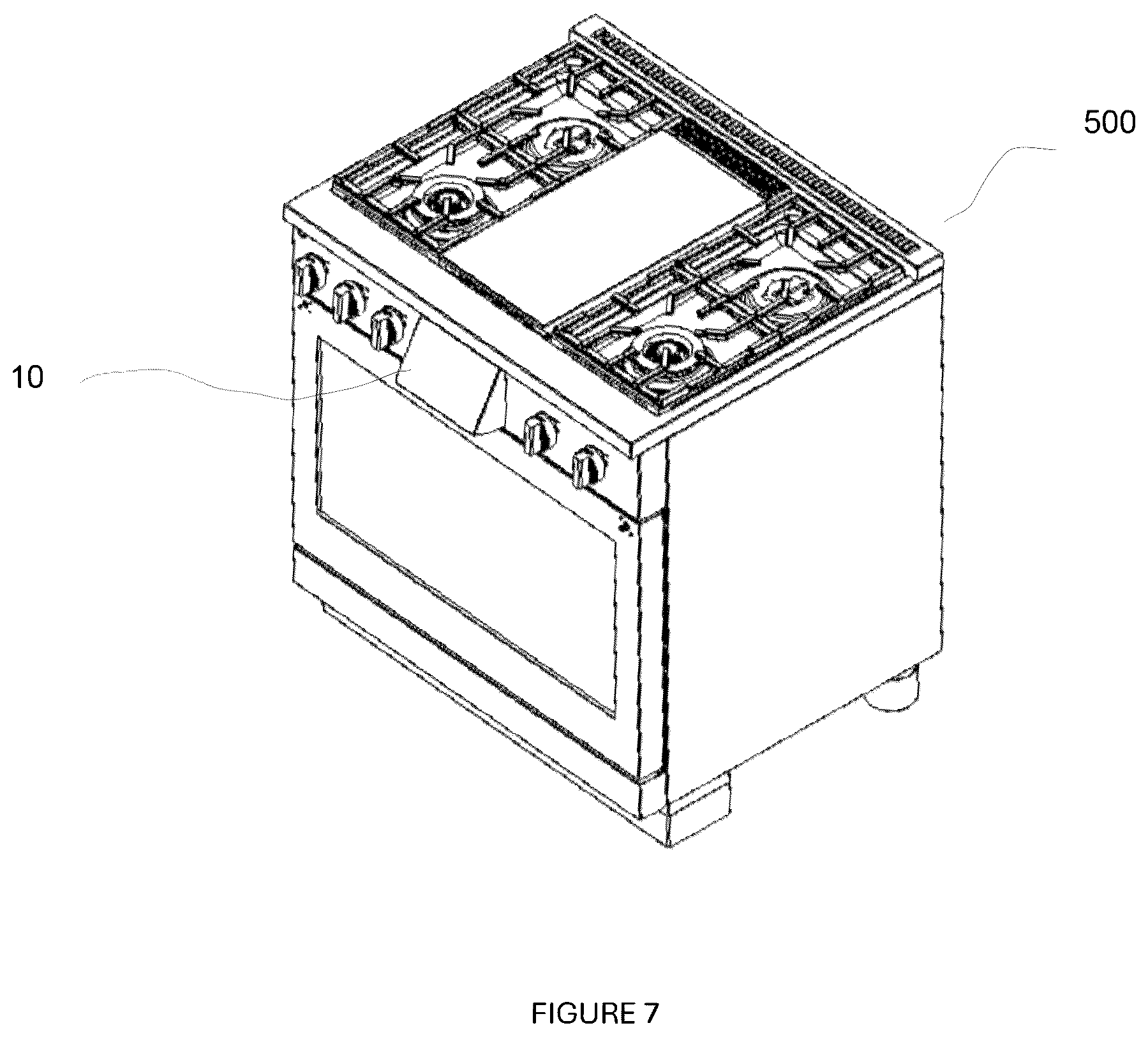 Patent US12101895 Figure 7 – Motorized mechanism for control panel