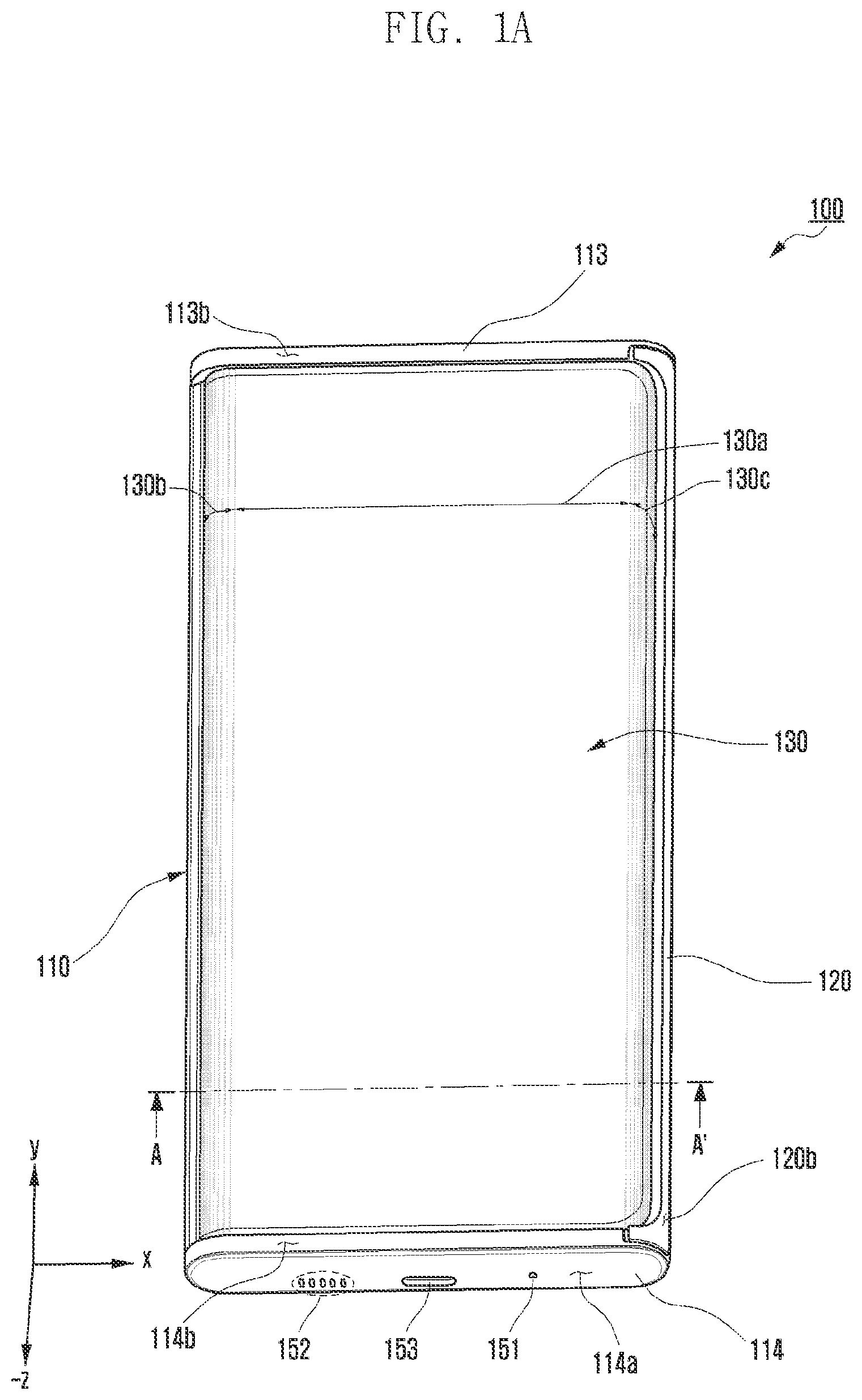 Patent US12101896 Figure 1 – Electronic device including slide-out display