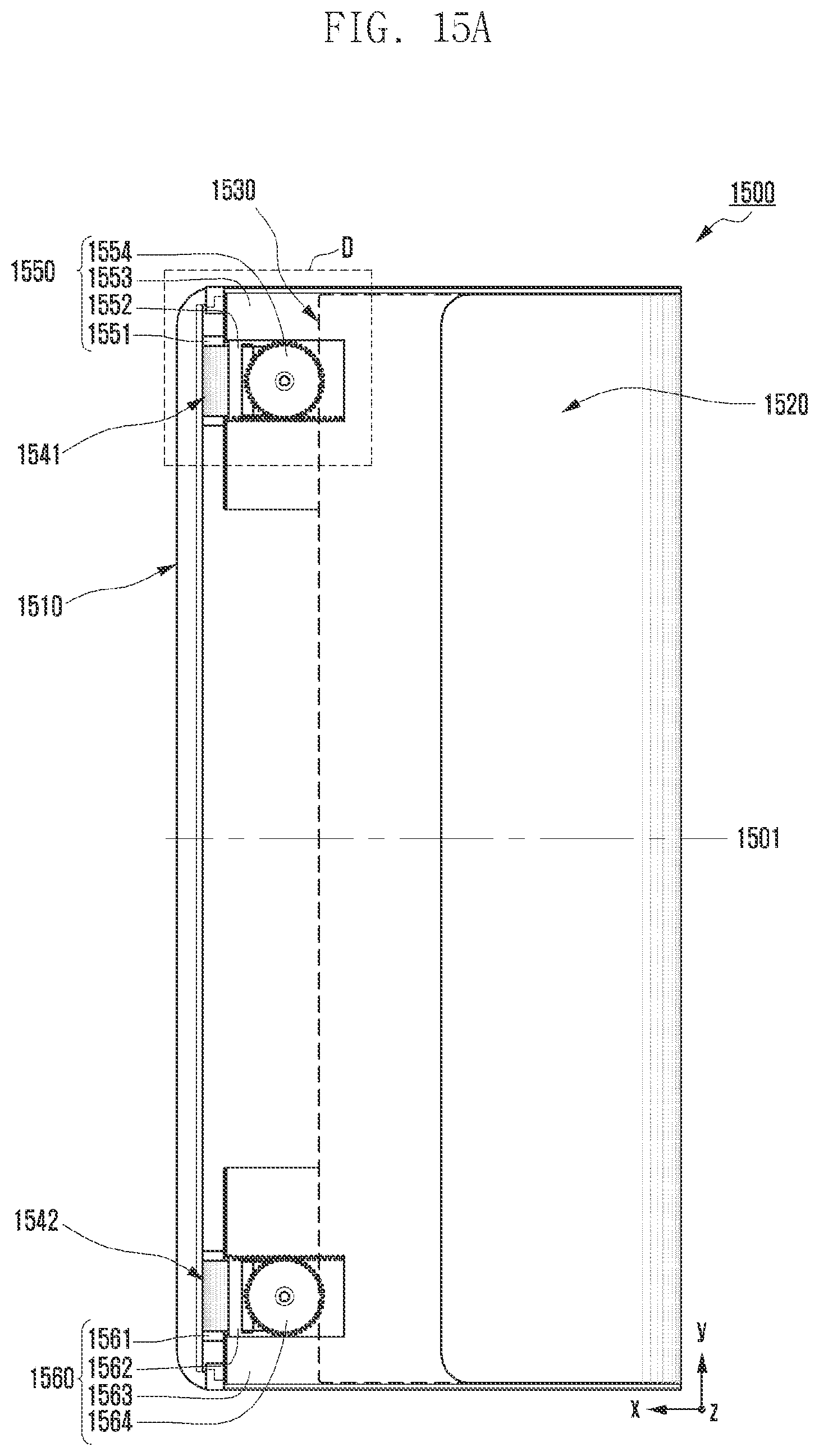 Patent US12101896 Figure 20 – Electronic device including slide-out display