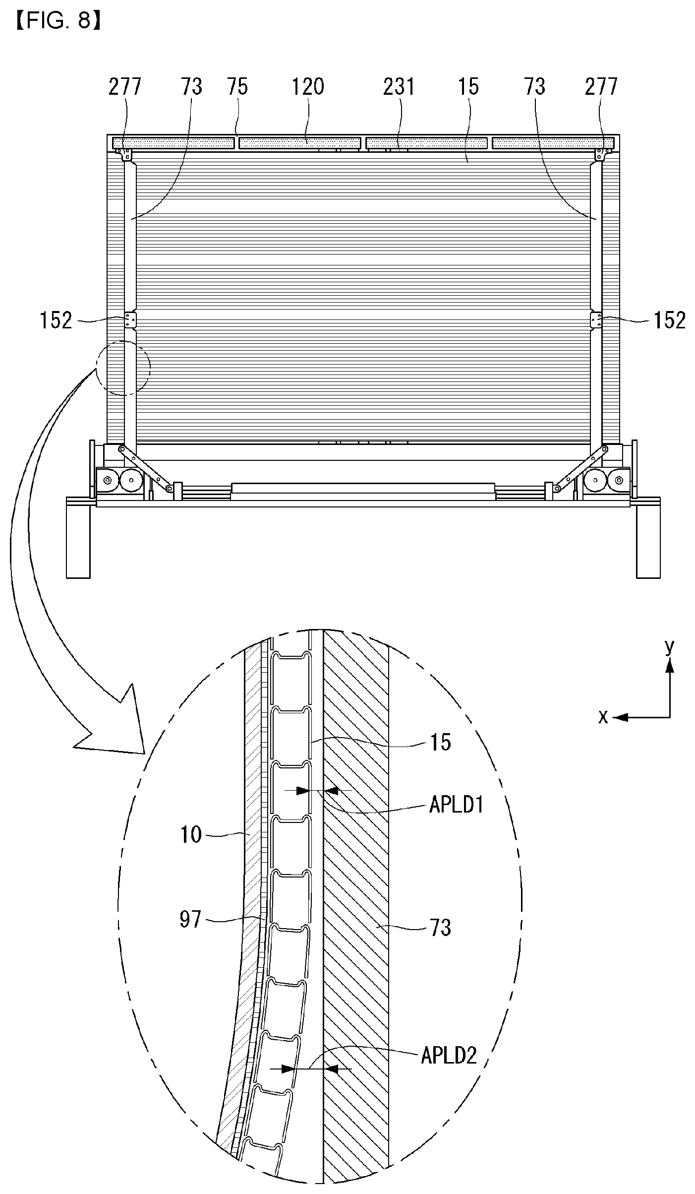 Patent US12101898 Figure 8 – Display device