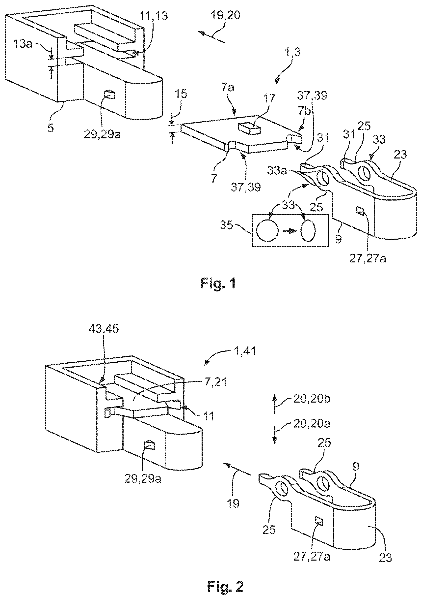 Patent US12101899 Figure 1 – Electrical element with clearance-free fixation of a plate member
