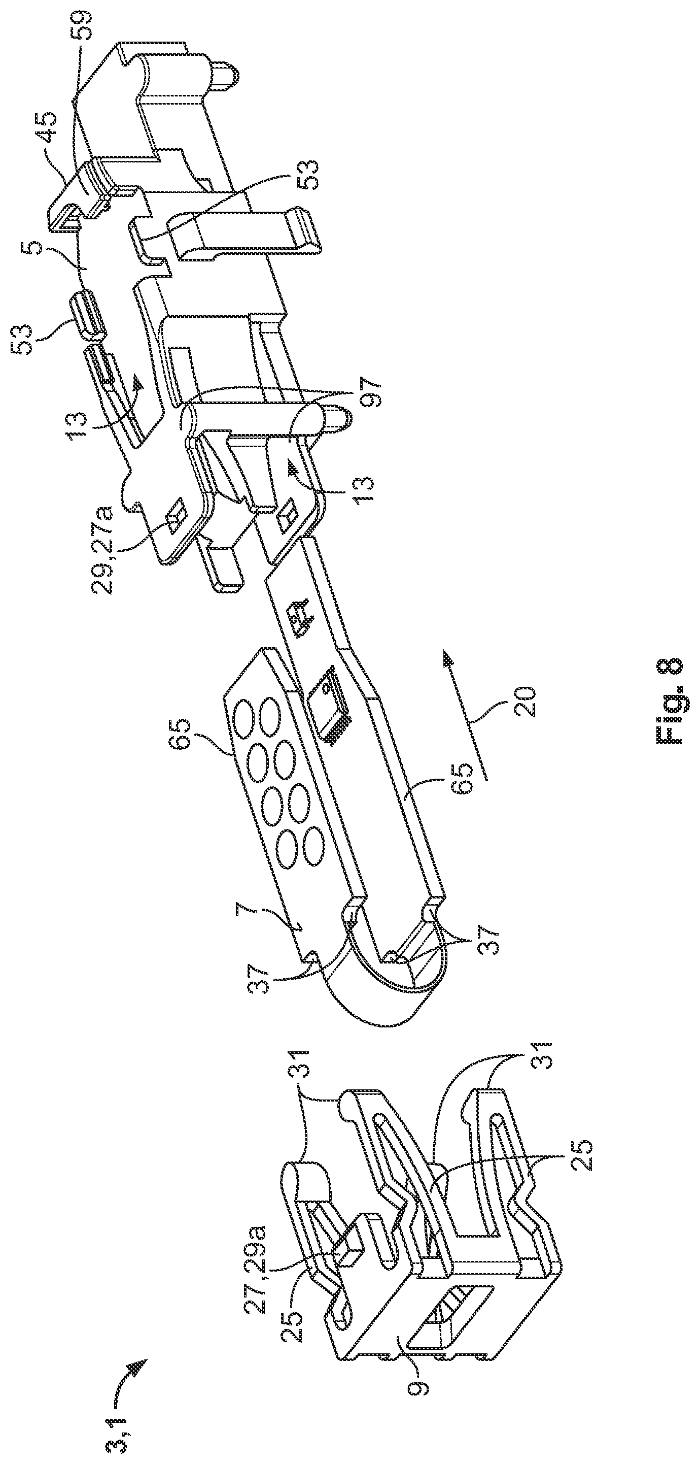 Patent US12101899 Figure 5 – Electrical element with clearance-free fixation of a plate member