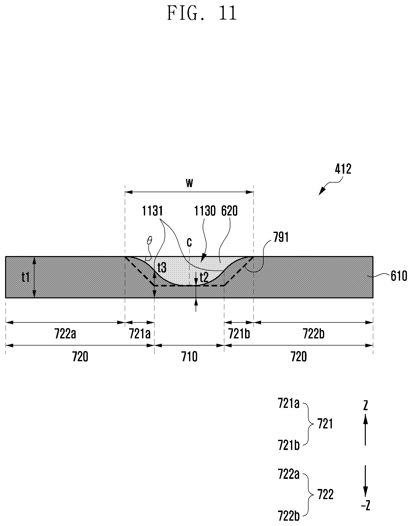Patent US12101902 Figure 12 – Electronic device with structure to reduce damage to glass