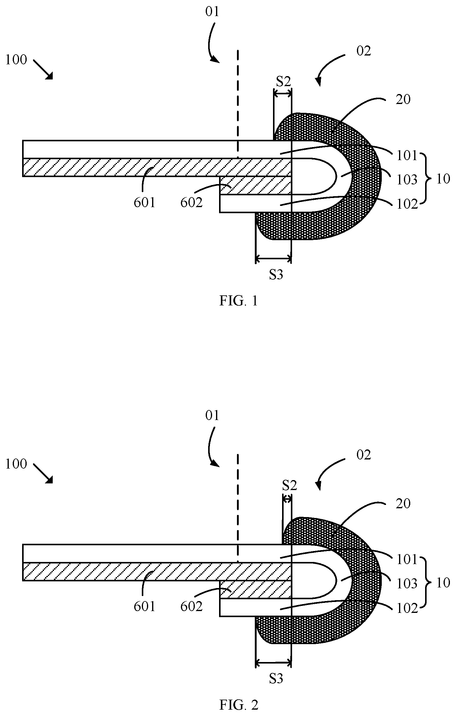 Patent US12101903 Figure 1 – Display panel and mobile terminal