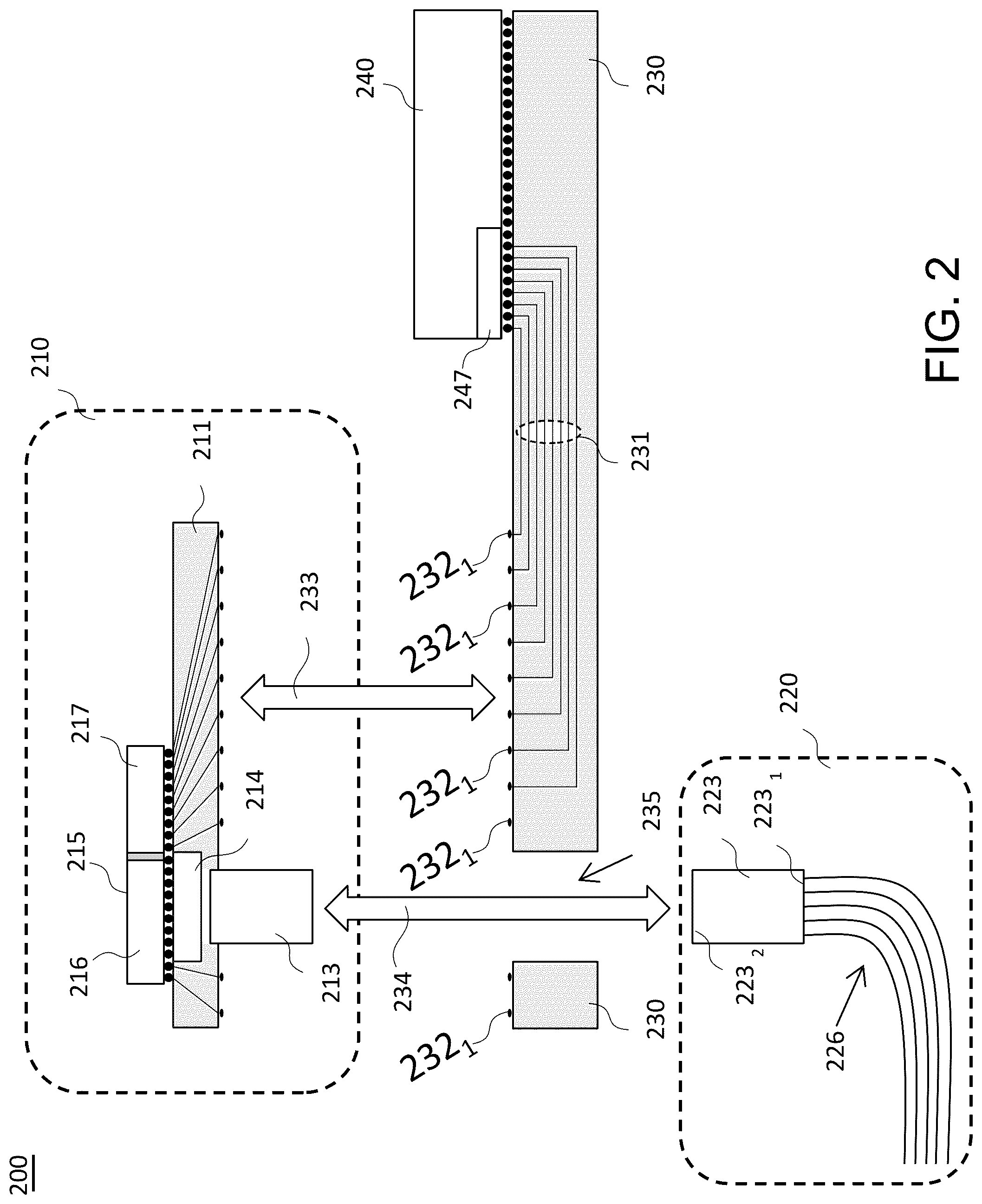 Patent US12101904 Figure 2 – Communication systems having pluggable optical modules
