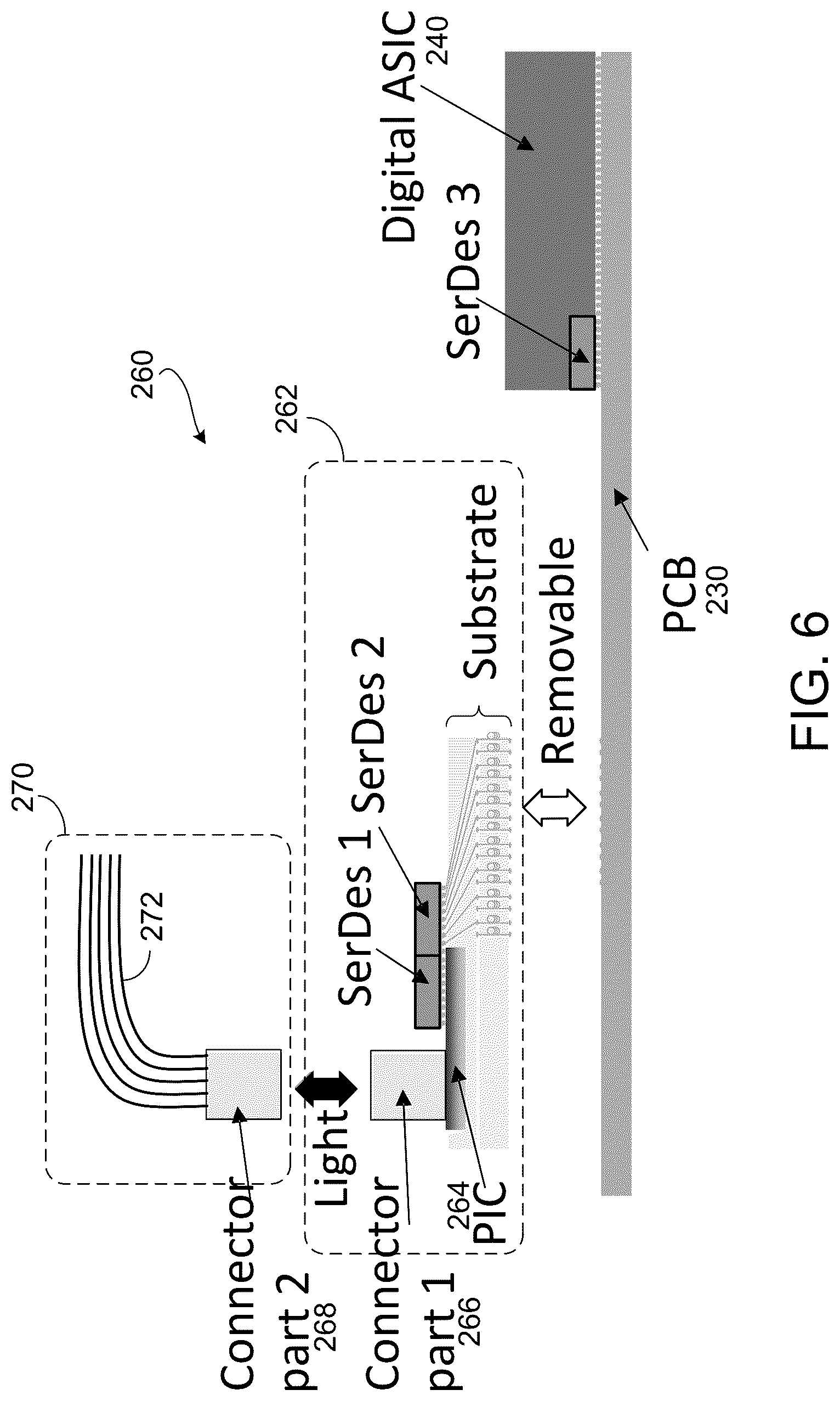 Patent US12101904 Figure 6 – Communication systems having pluggable optical modules