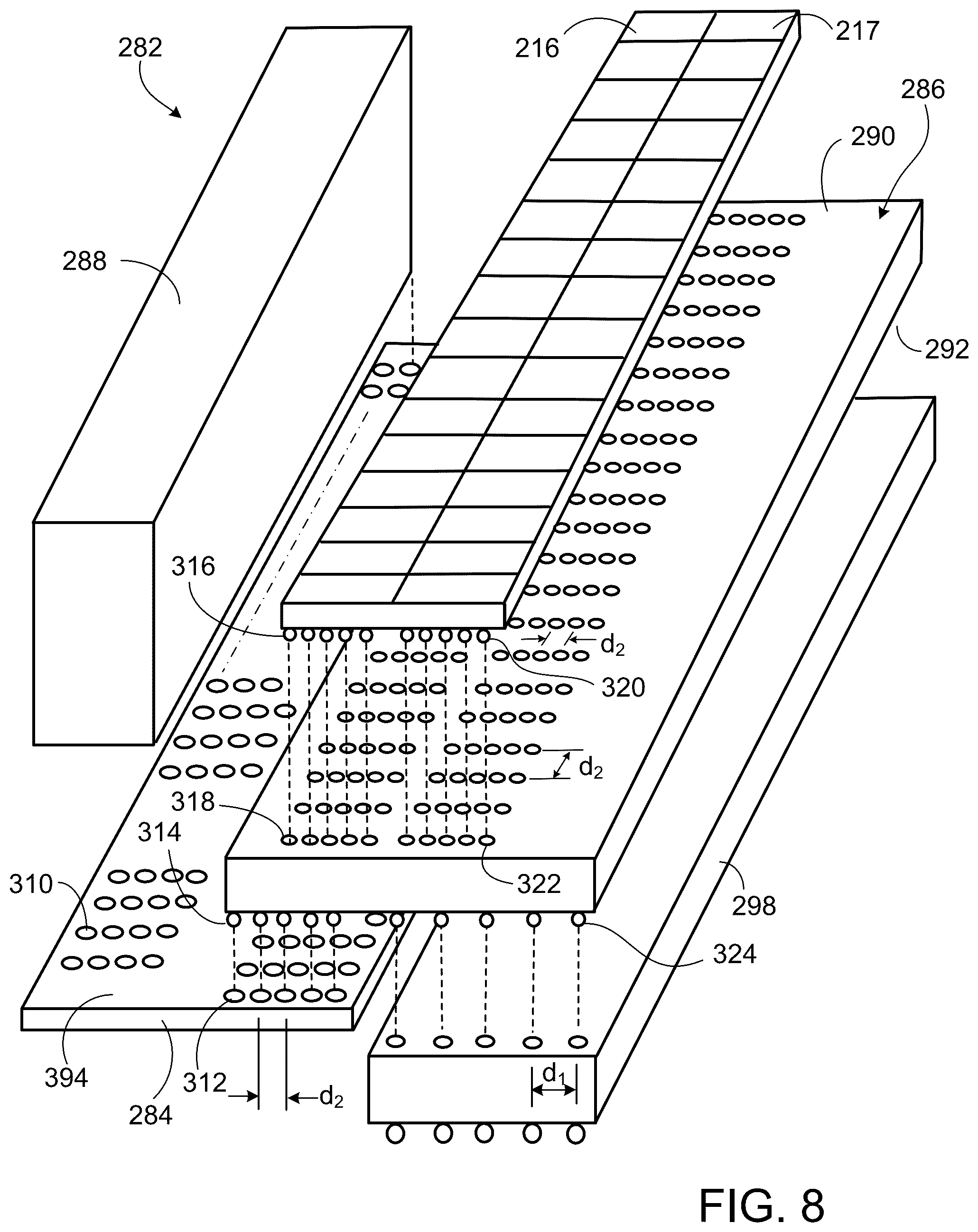 Patent US12101904 Figure 8 – Communication systems having pluggable optical modules