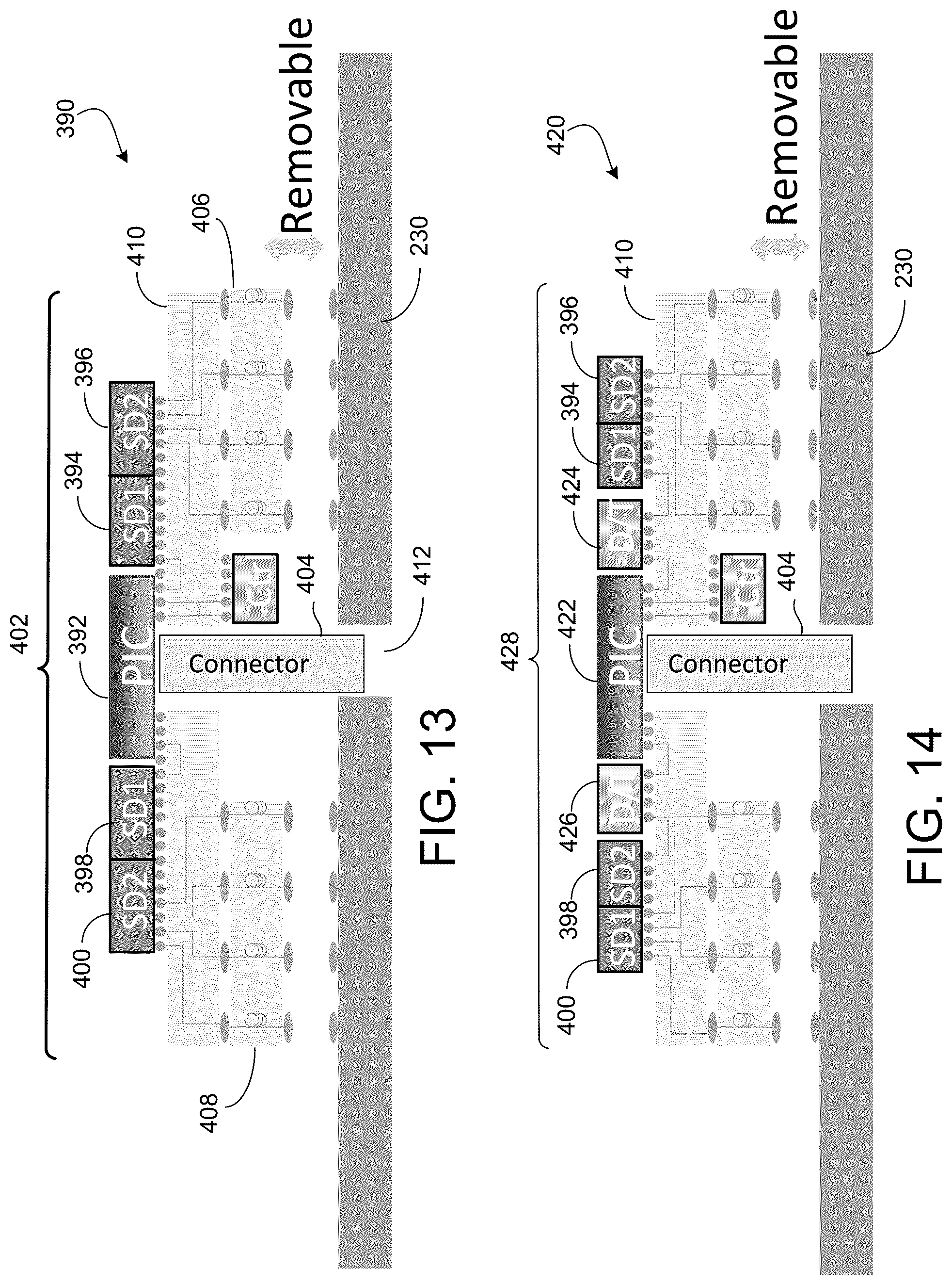 Patent US12101904 Figure 12 – Communication systems having pluggable optical modules