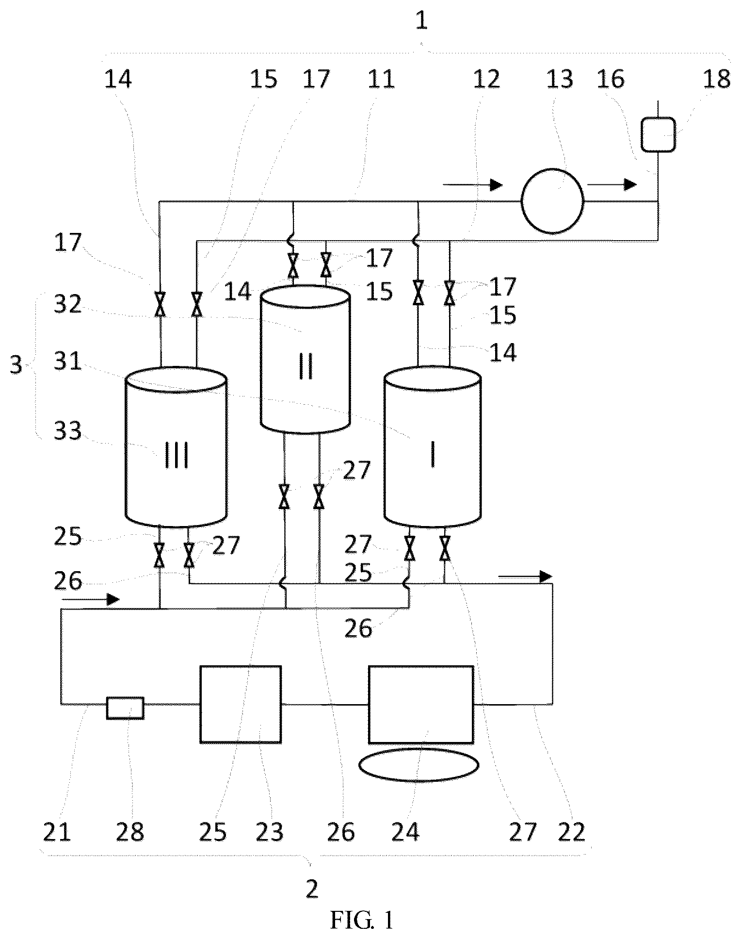 Patent US12101910 Figure 1 – Stably switched negative-pressure liquid cooling system and stably switched negative-pressure liquid cooling control method