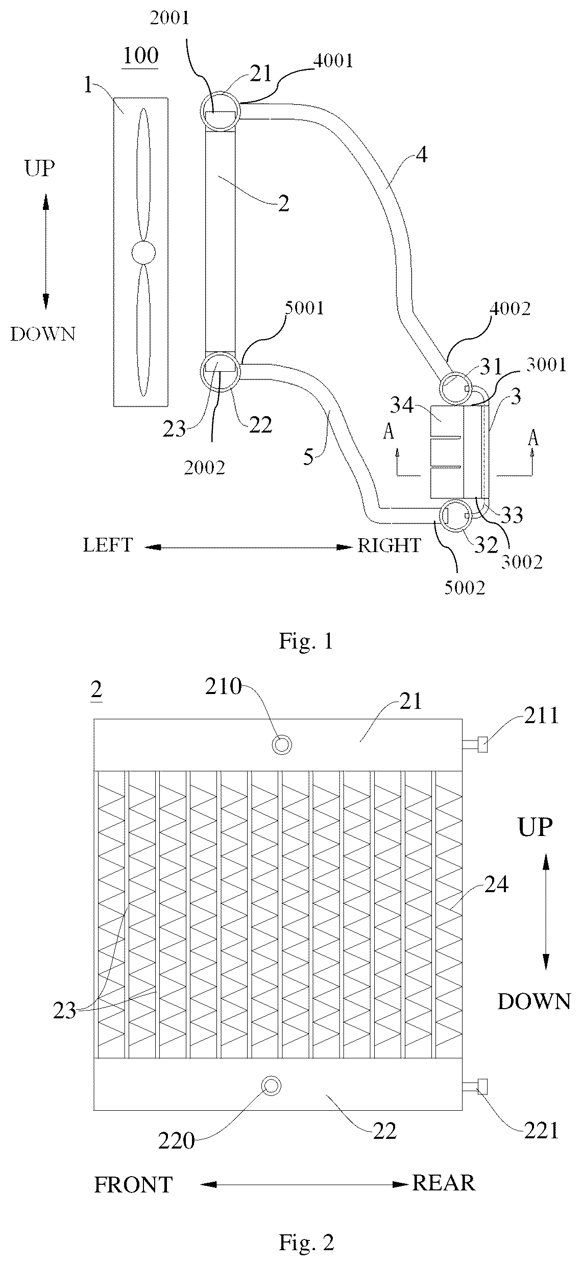 Patent US12101911 — Heat exchange system used for heat dissipation of electronic control assembly and computer host — Figure 1