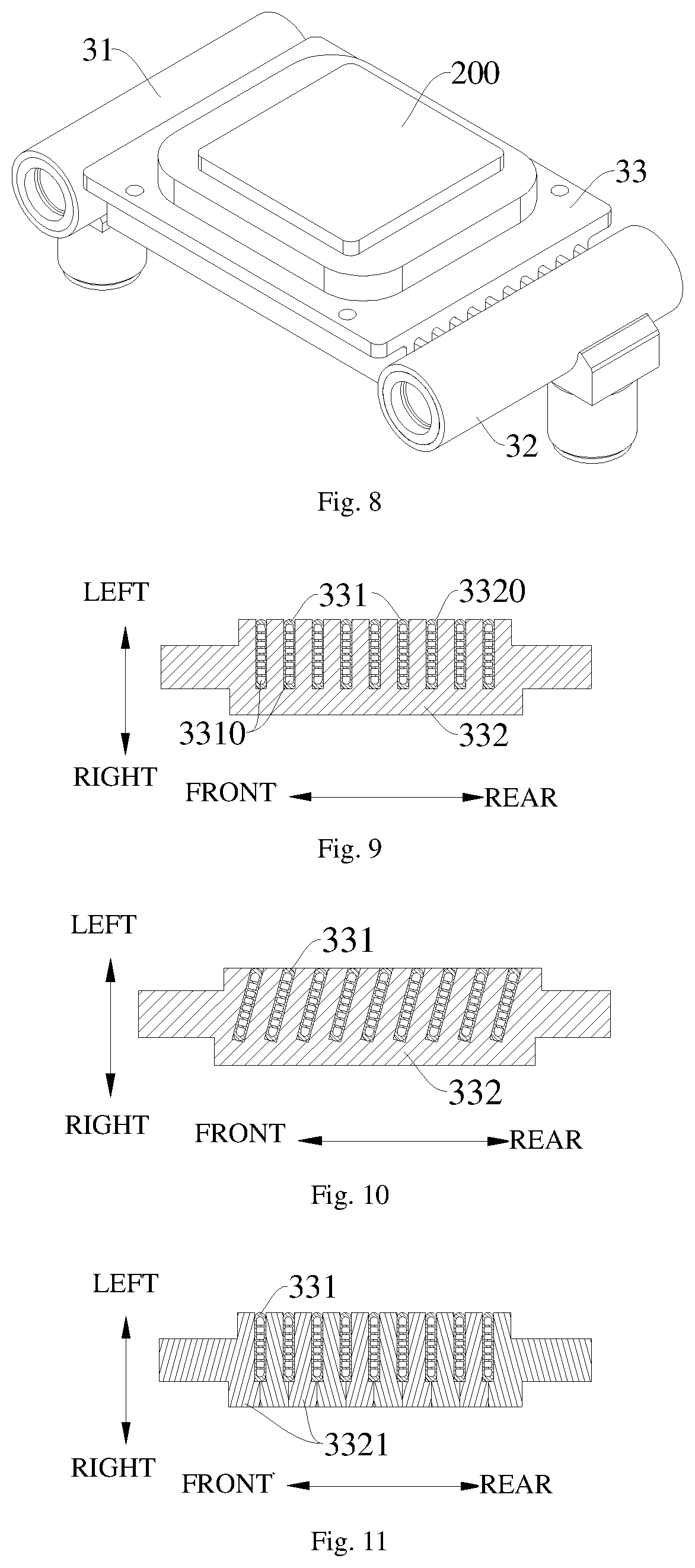 Patent US12101911 Figure 4 – Heat exchange system used for heat dissipation of electronic control assembly and computer host