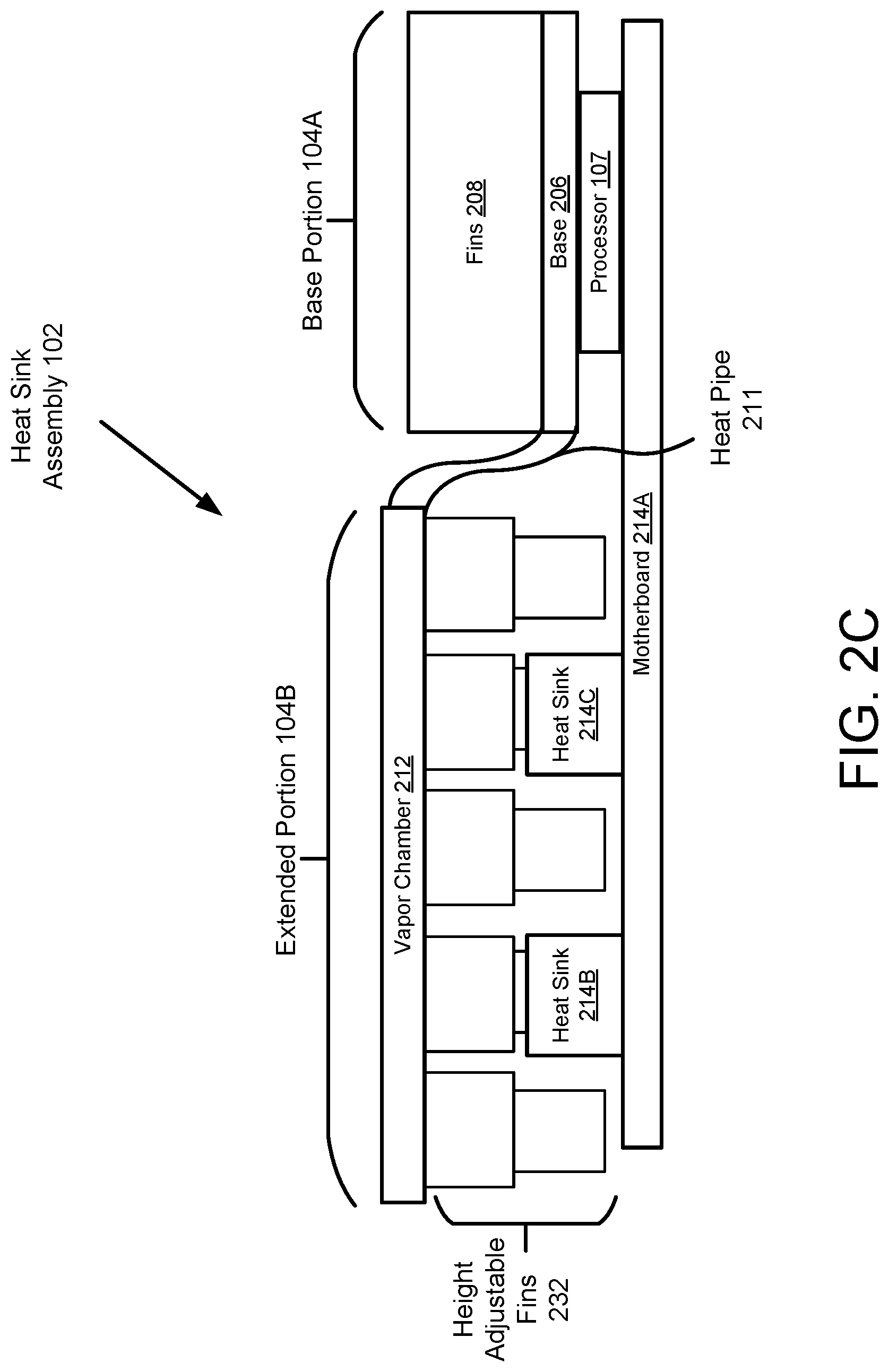 Patent US12101913 Figure 5 – Variable topography heat sink fins