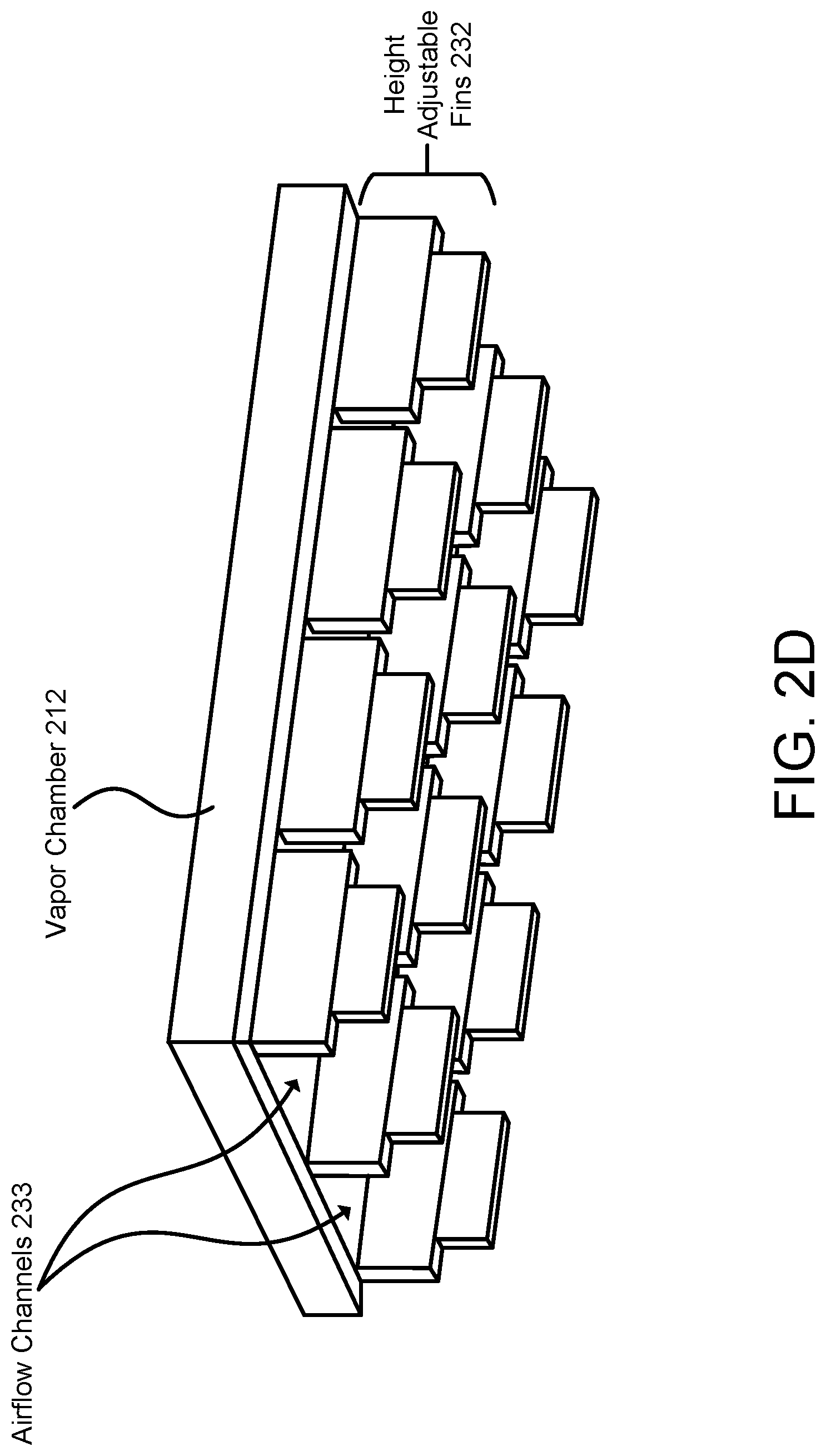 Patent US12101913 Figure 6 – Variable topography heat sink fins