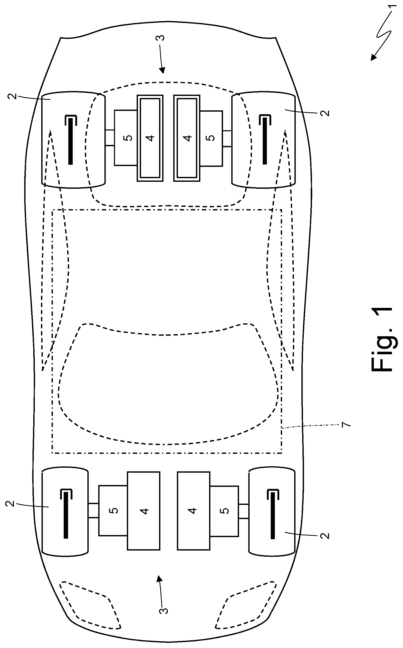 Patent US12101916 Figure 1 – Compact electronic power converter to control at least one electric motor of a vehicle