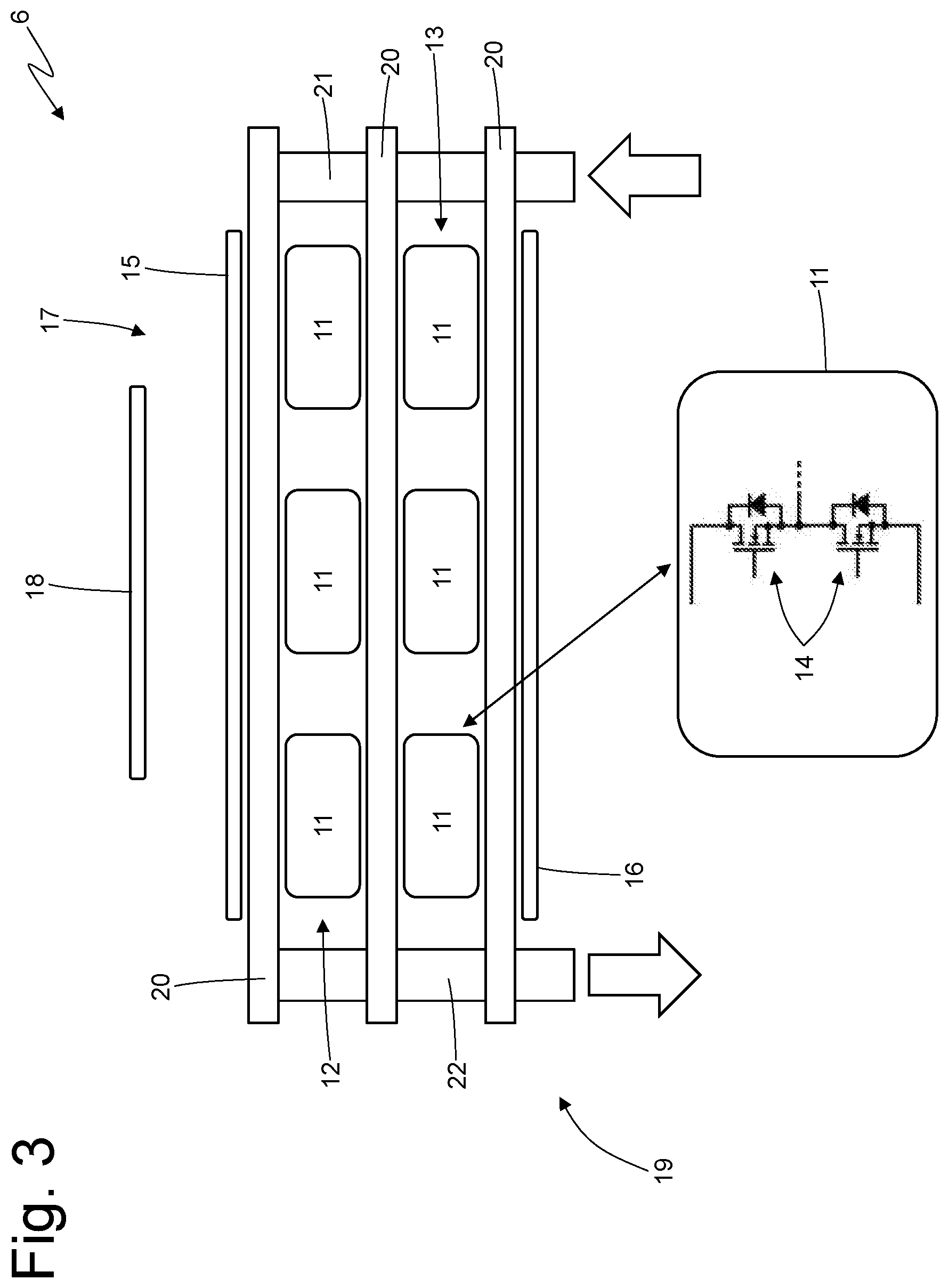 Patent US12101916 Figure 3 – Compact electronic power converter to control at least one electric motor of a vehicle