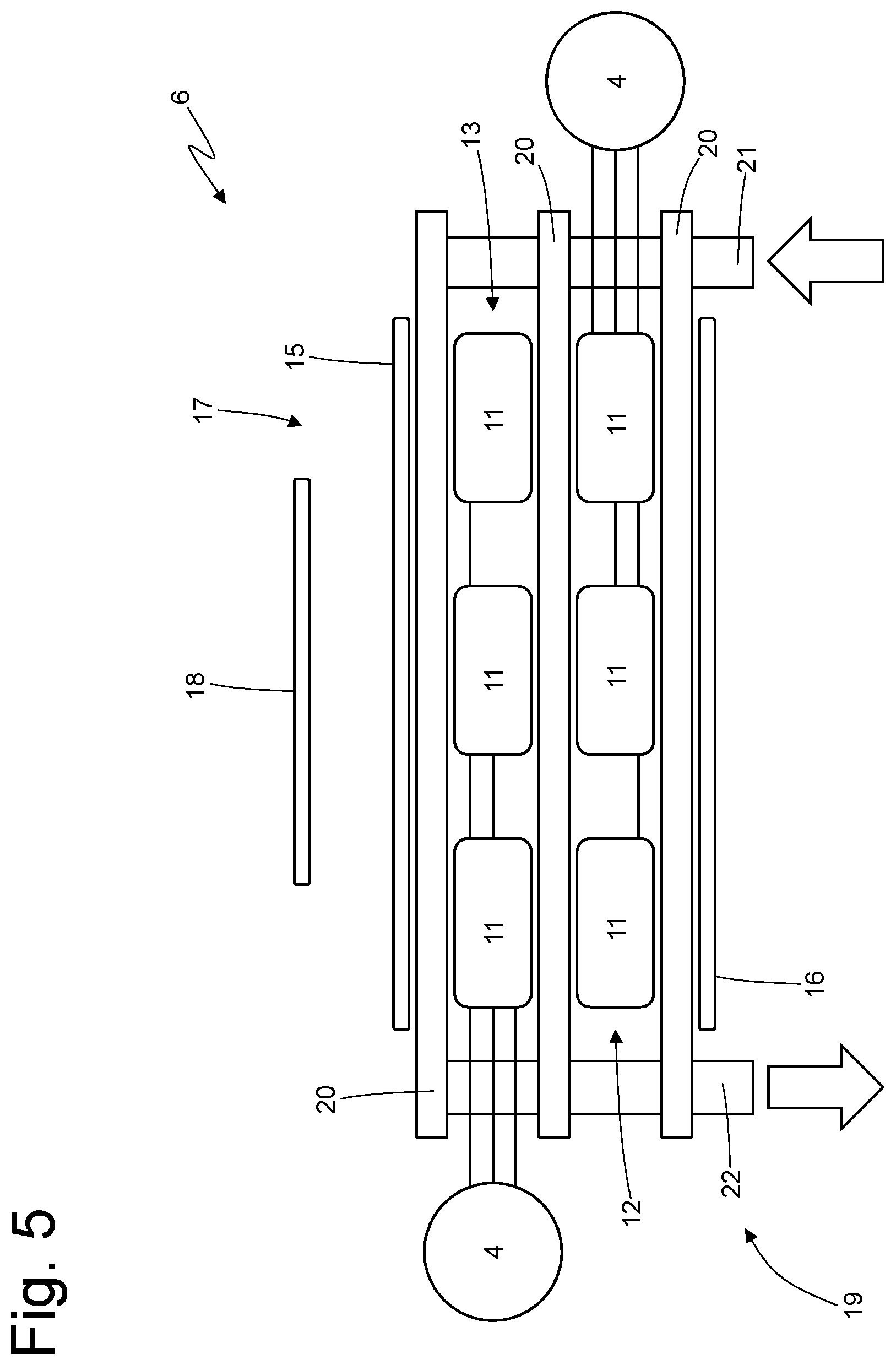 Patent US12101916 Figure 5 – Compact electronic power converter to control at least one electric motor of a vehicle
