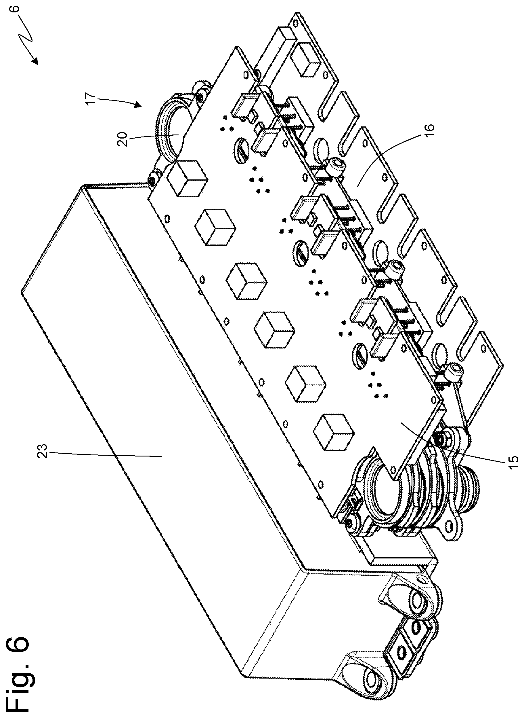 Patent US12101916 Figure 6 – Compact electronic power converter to control at least one electric motor of a vehicle