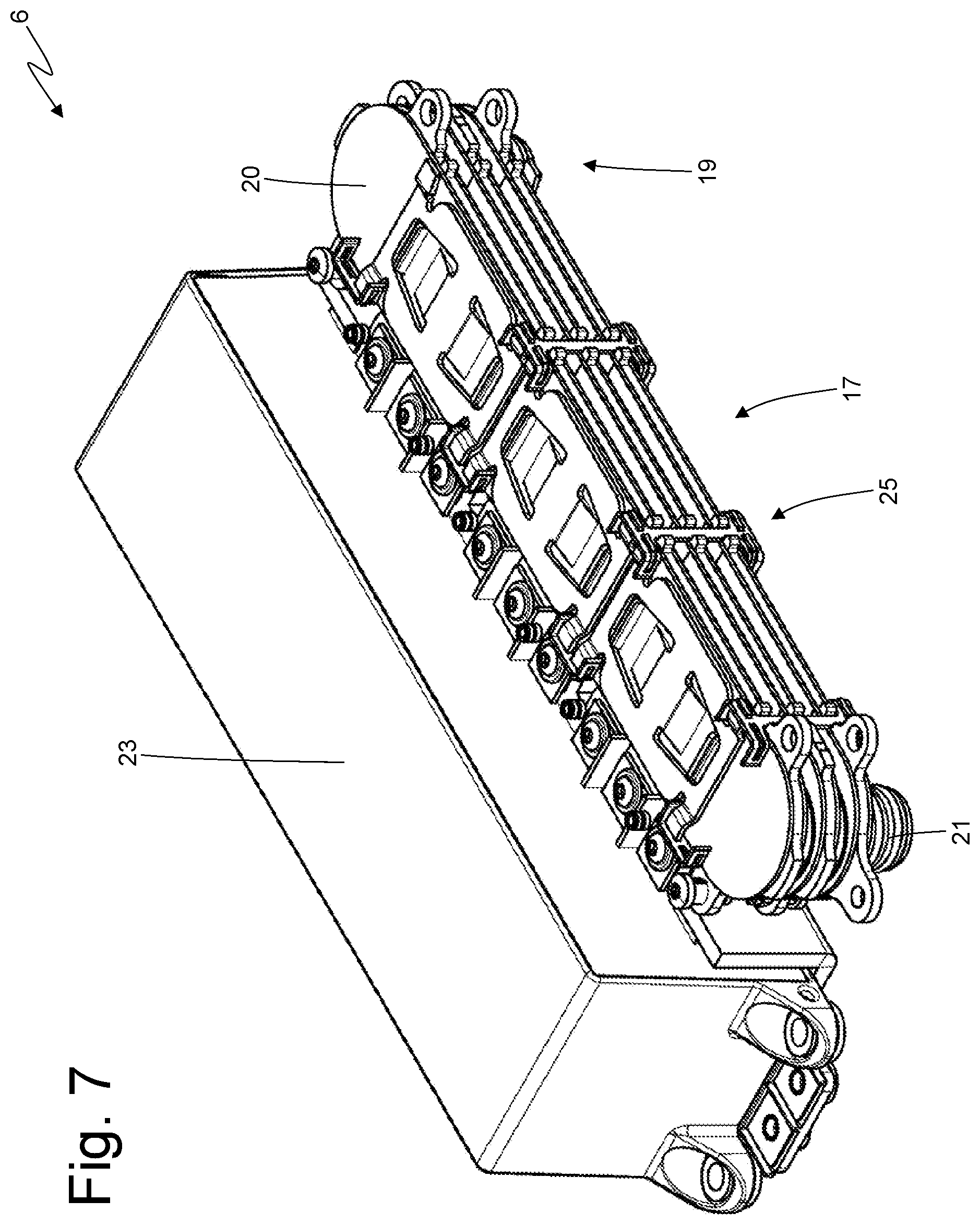 Patent US12101916 Figure 7 – Compact electronic power converter to control at least one electric motor of a vehicle