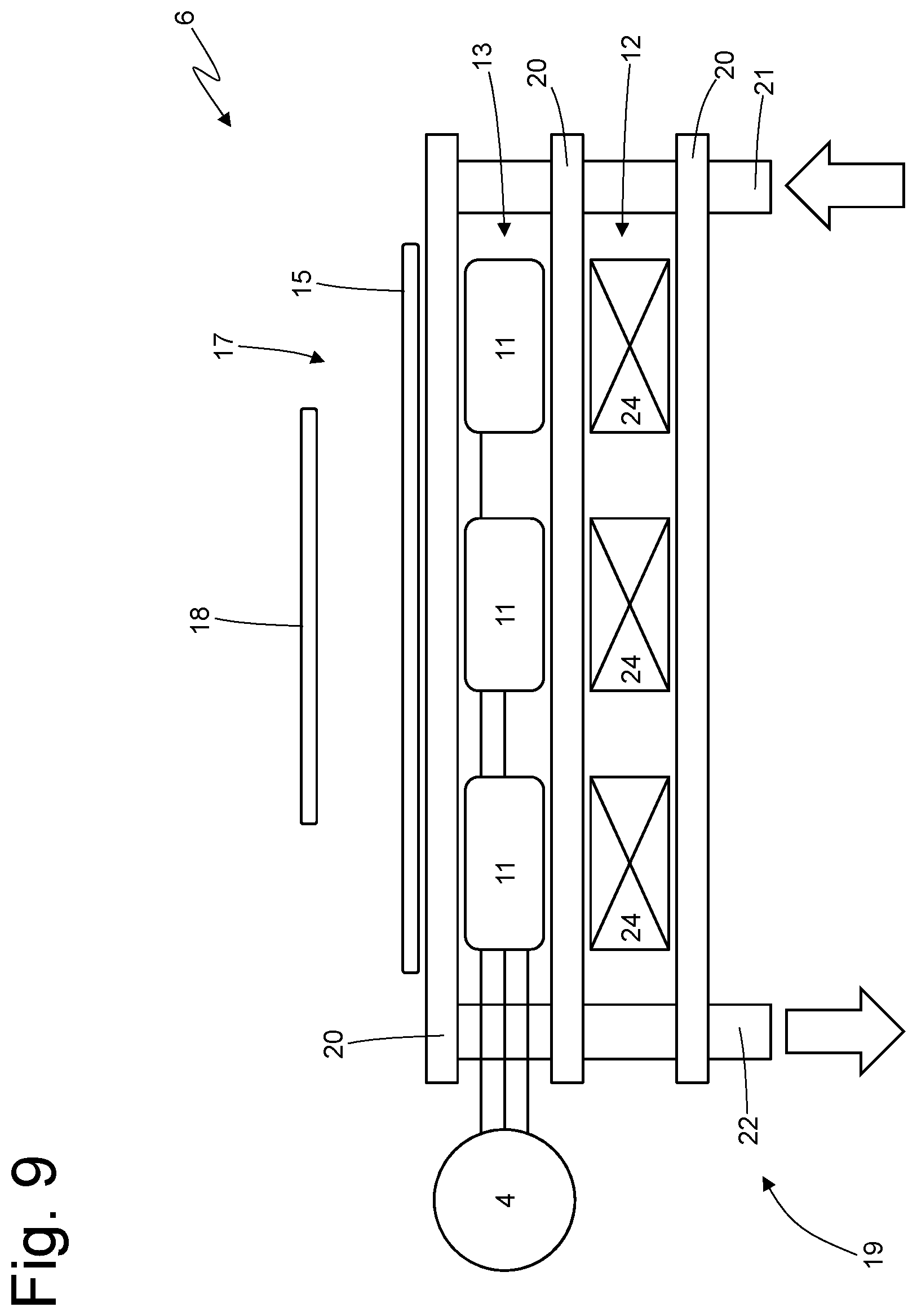 Patent US12101916 Figure 9 – Compact electronic power converter to control at least one electric motor of a vehicle