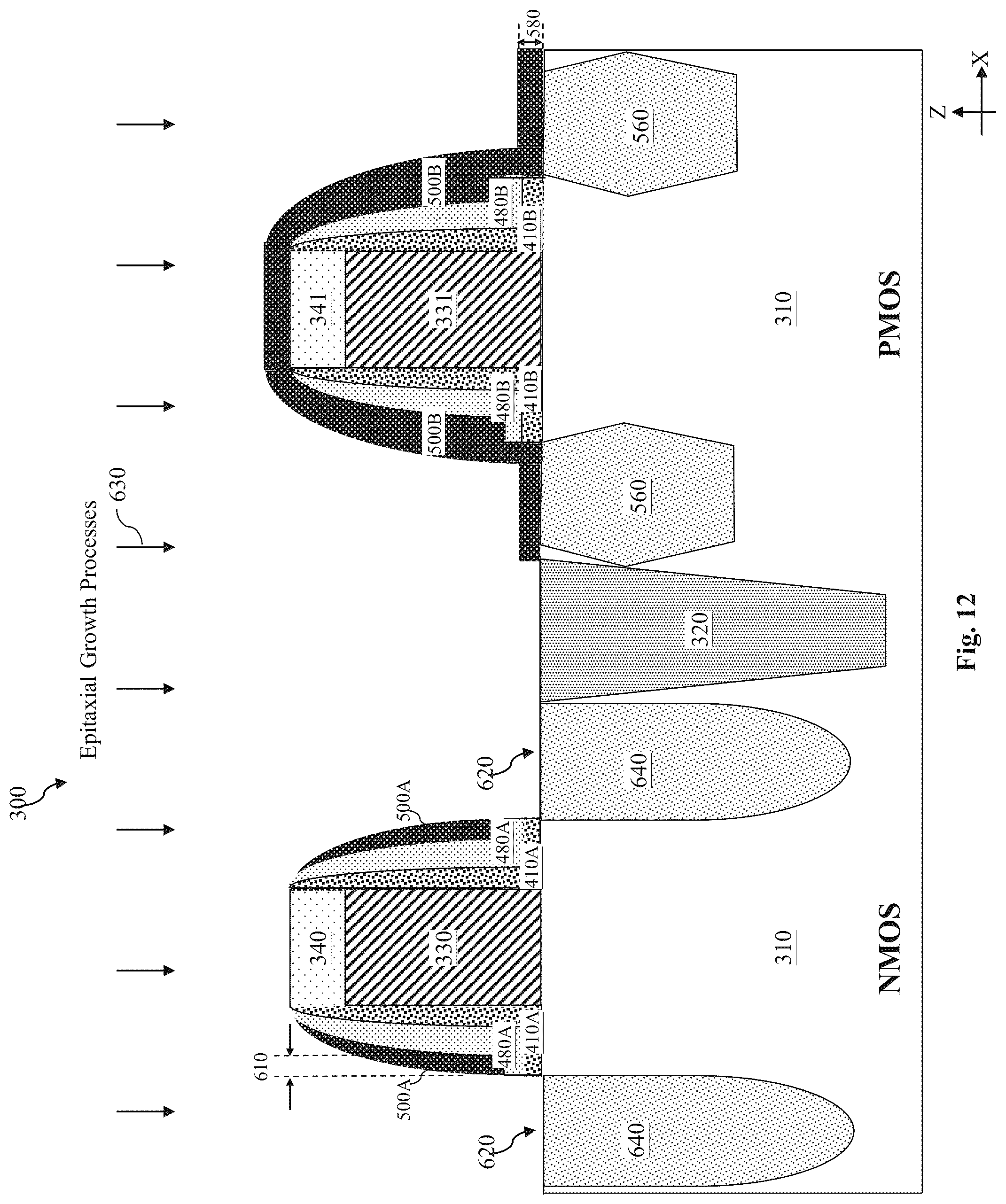 Patent US12101921 Figure 12 – SRAM speed and margin optimization via spacer tuning