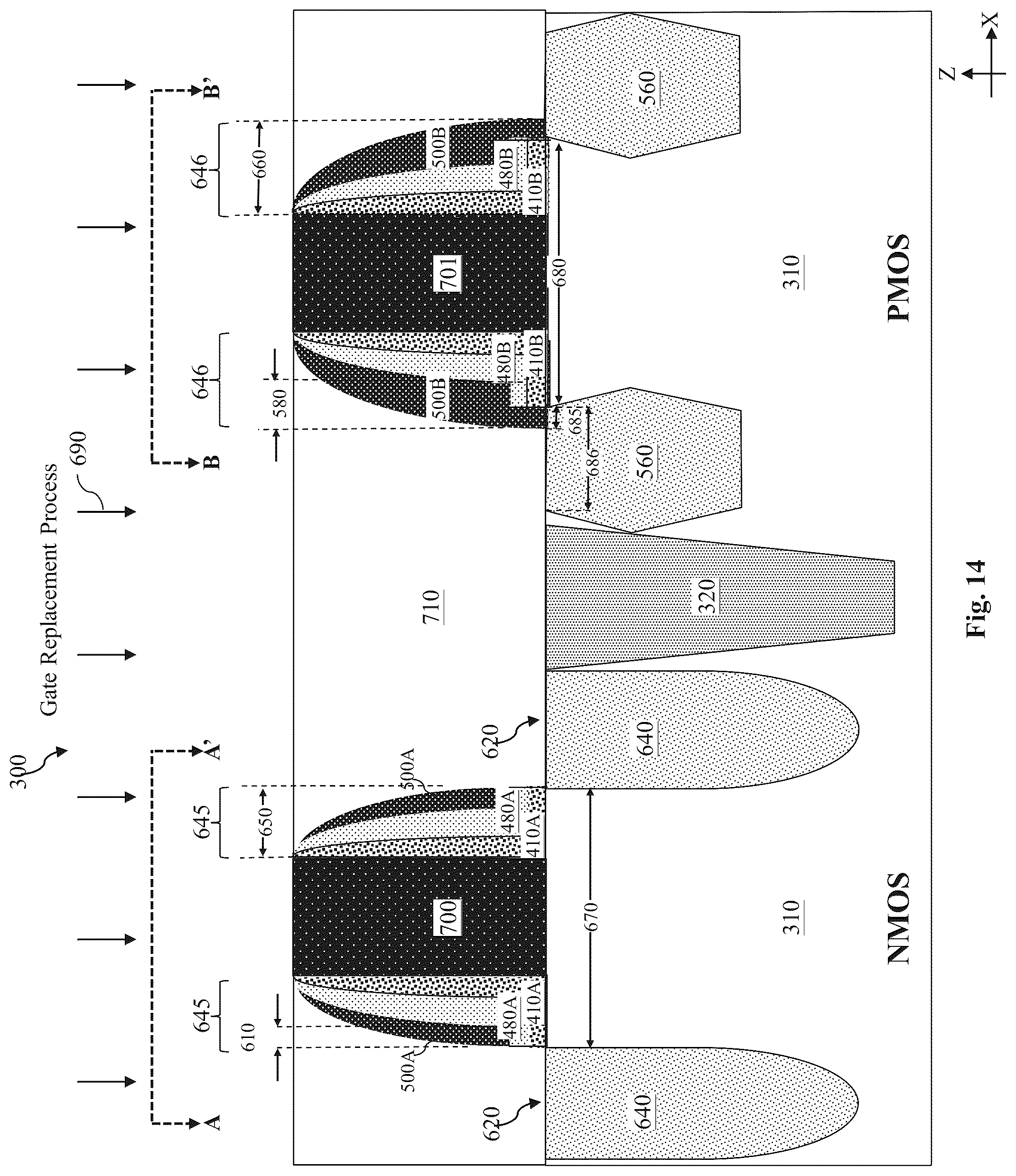 Patent US12101921 Figure 14 – SRAM speed and margin optimization via spacer tuning