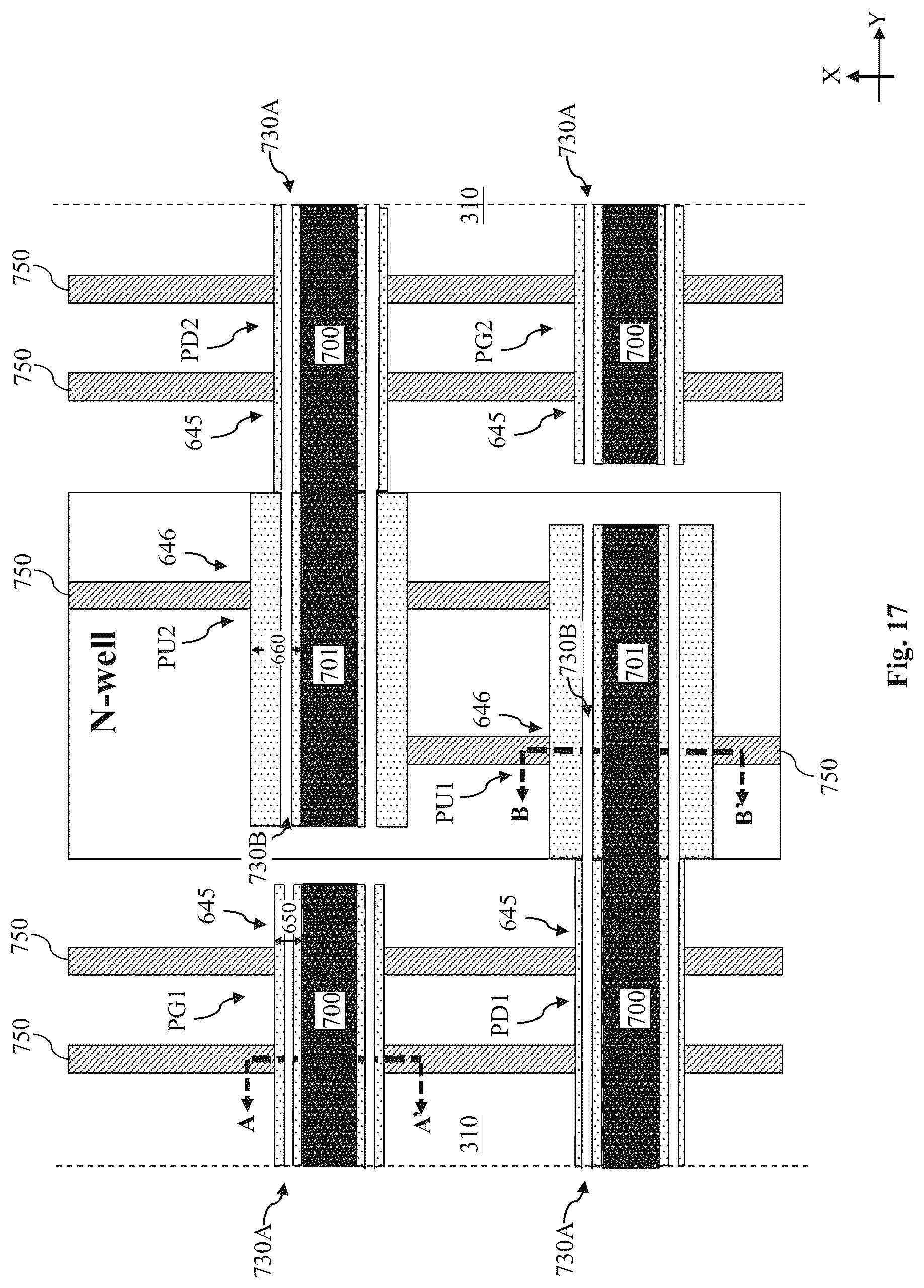 Patent US12101921 Figure 17 – SRAM speed and margin optimization via spacer tuning