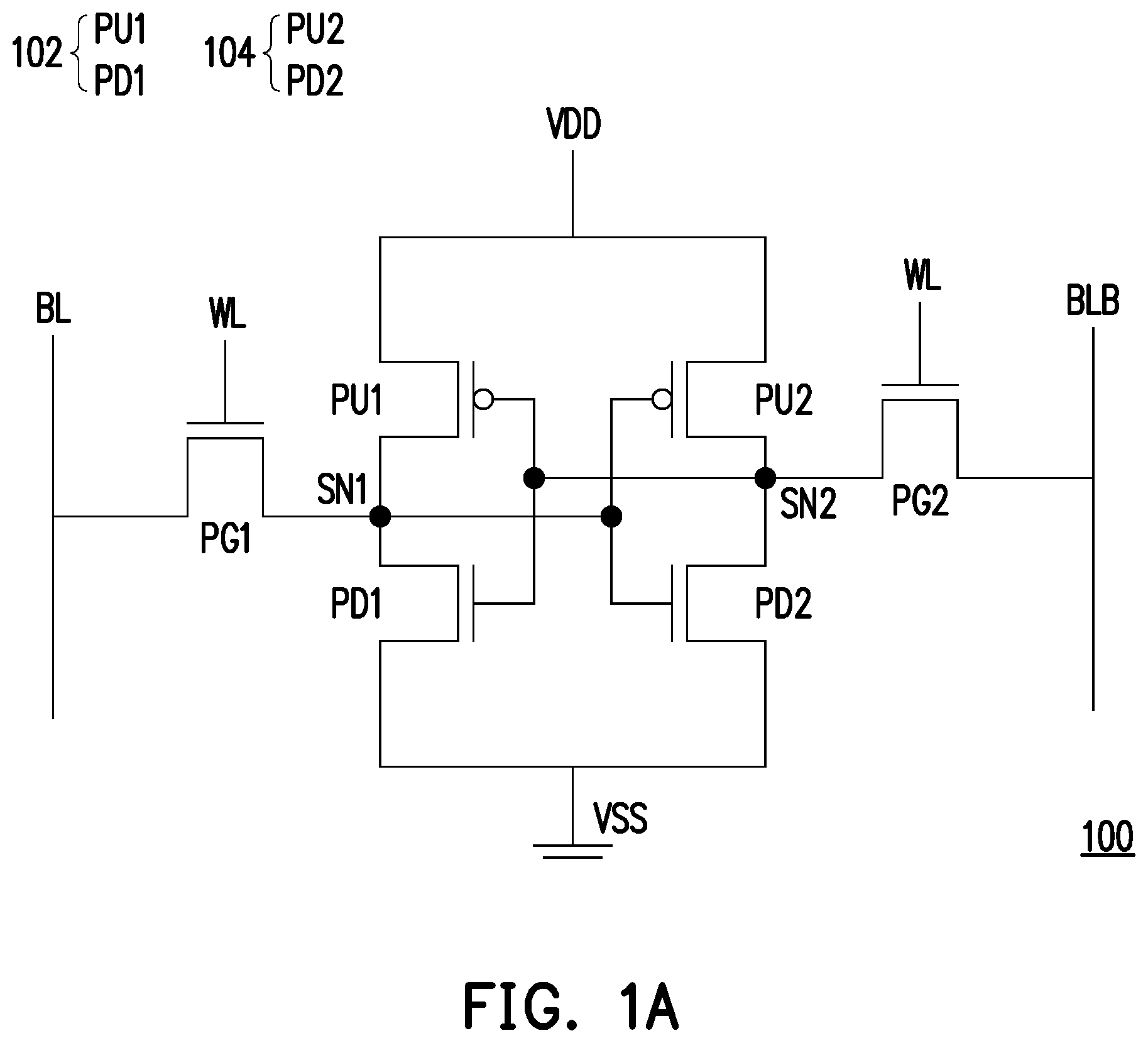 Patent US12101922 Figure 1 – Memory device and layout, manufacturing method of the same