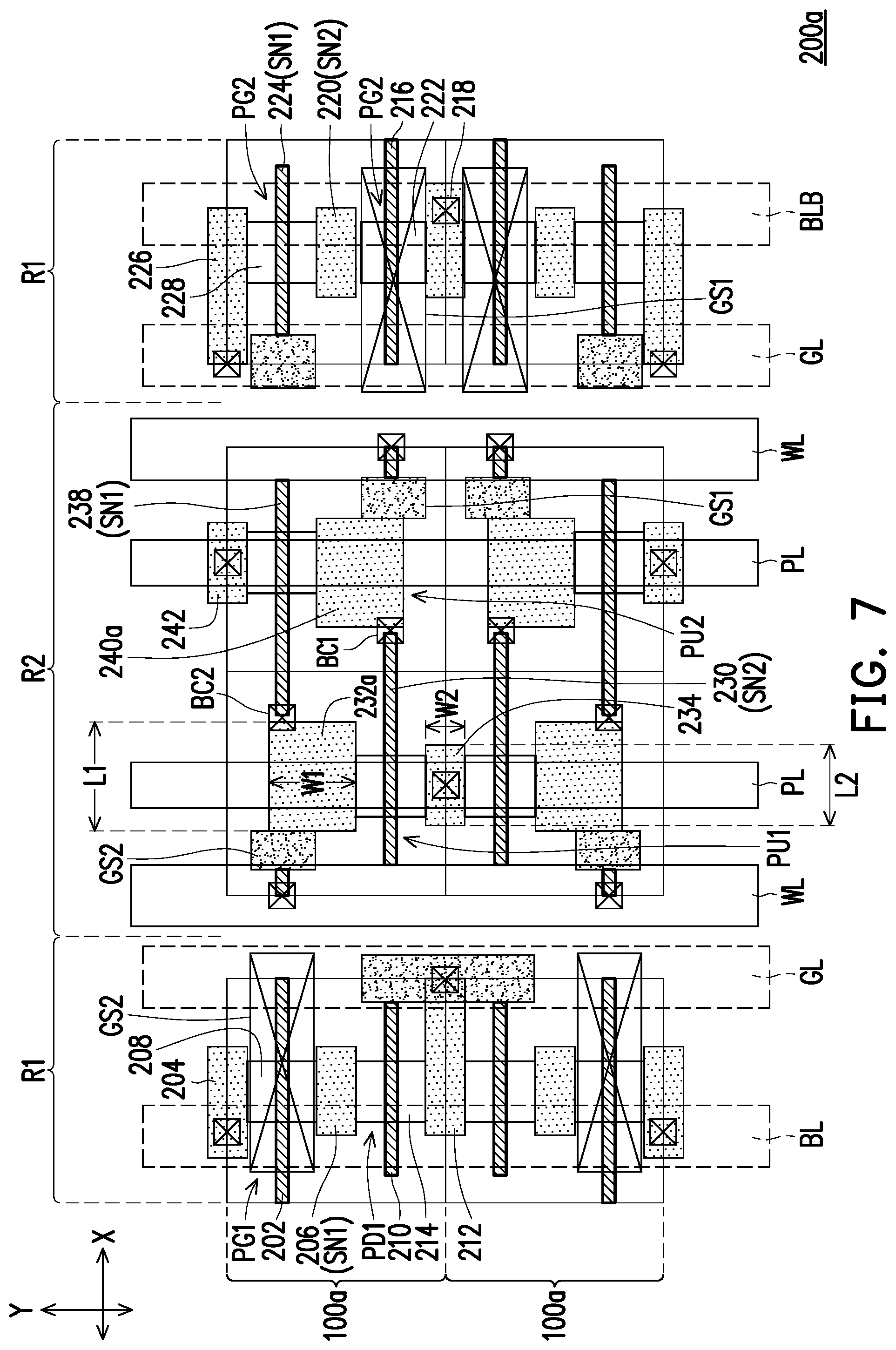 Patent US12101922 Figure 12 – Memory device and layout, manufacturing method of the same