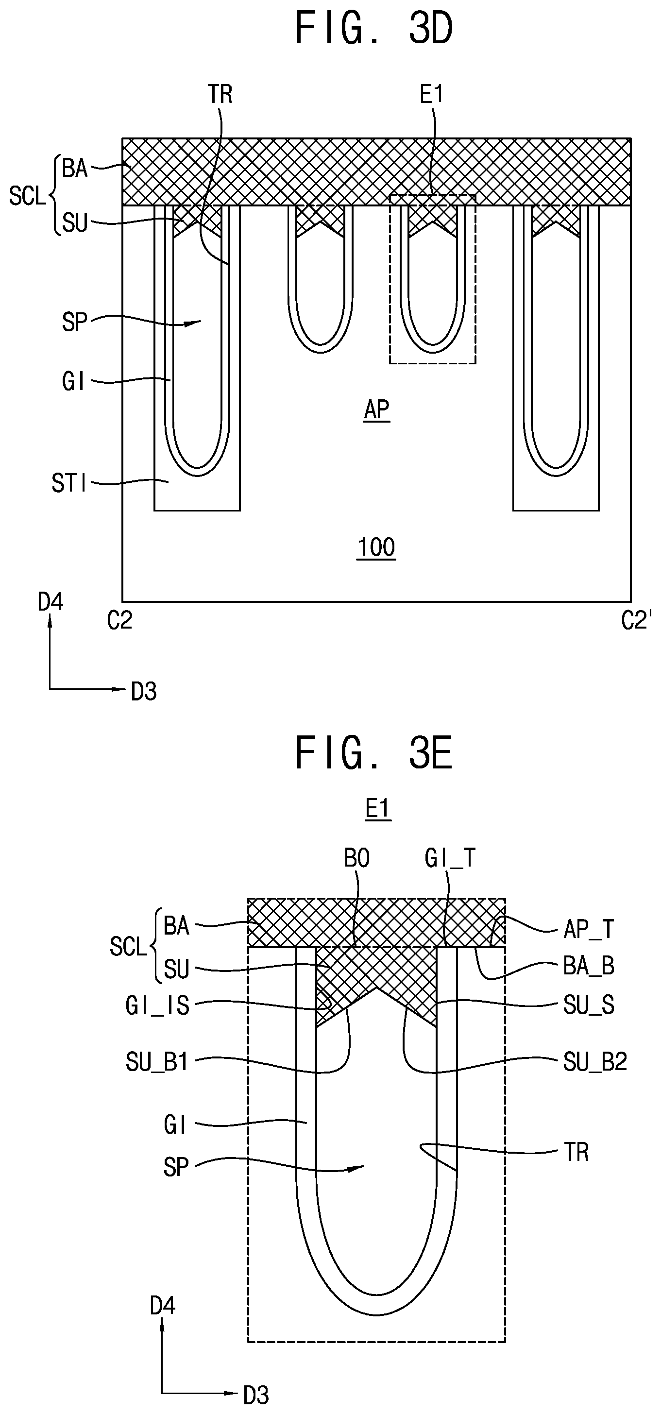 Patent US12101923 Figure 10 – Semiconductor device including gate structure having first portion and second portion and method for manufacturing the same