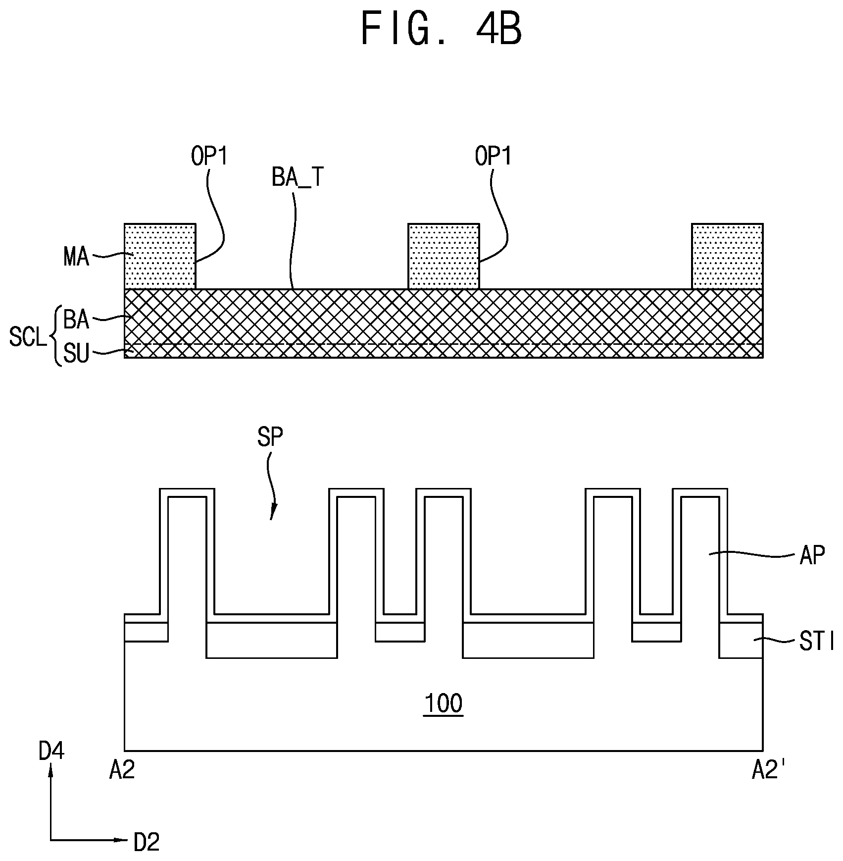 Patent US12101923 Figure 12 – Semiconductor device including gate structure having first portion and second portion and method for manufacturing the same