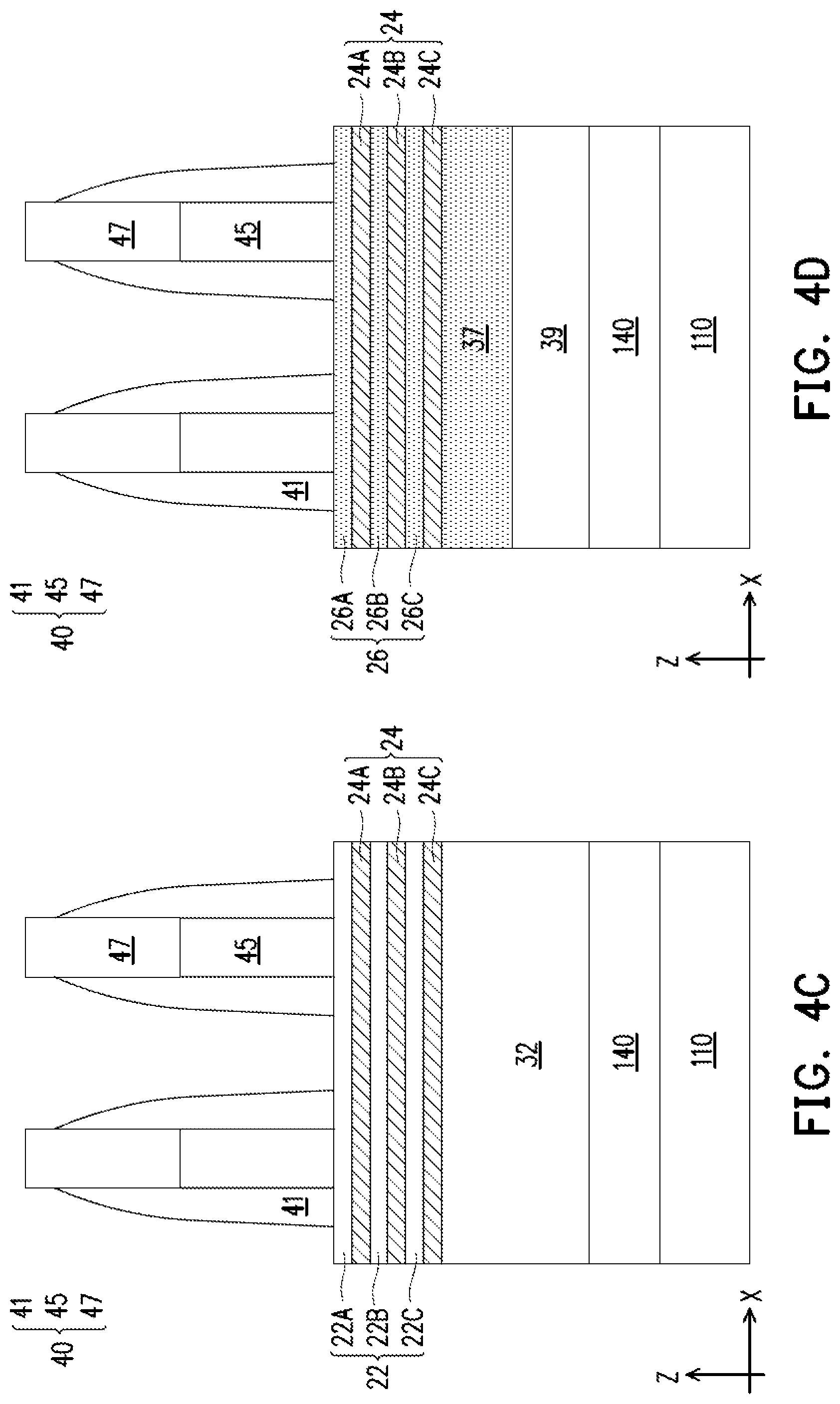 Patent US12101926 Figure 10 – Capacitor, memory device, and method