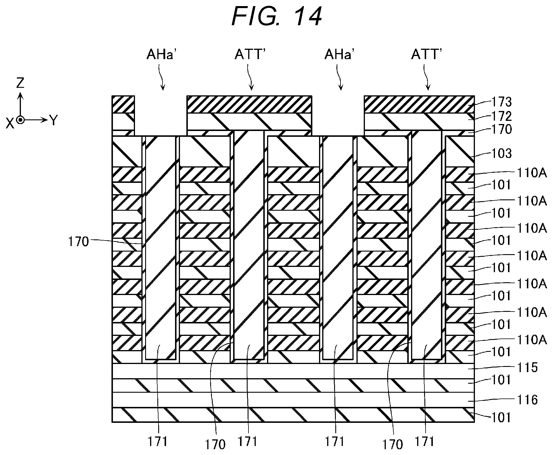 Patent US12101928 Figure 11 – Semiconductor storage device