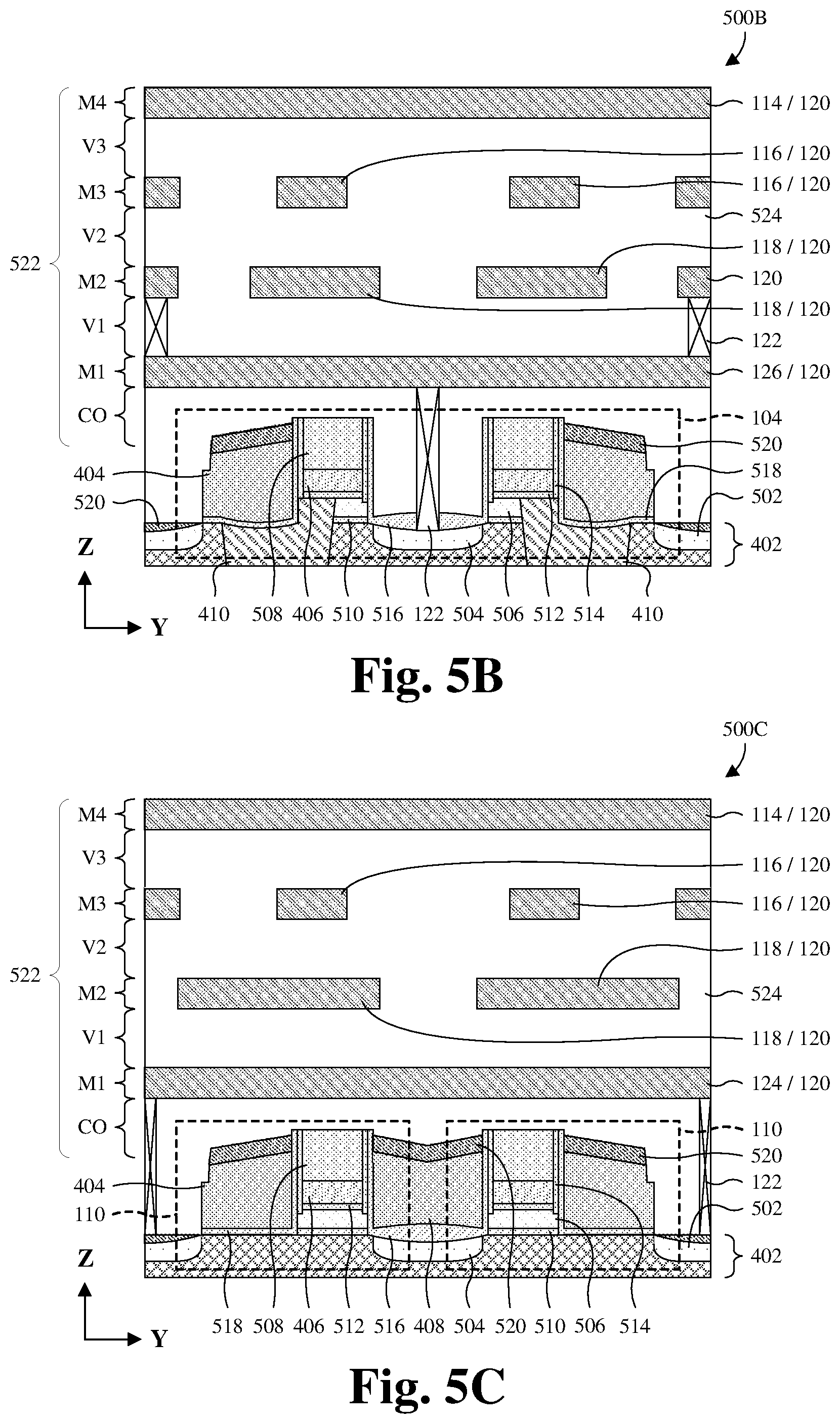 Patent US12101931 Figure 5 – Strap-cell architecture for embedded memory