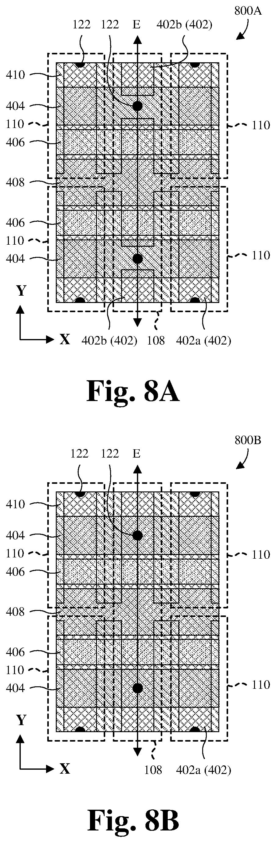 Patent US12101931 Figure 8 – Strap-cell architecture for embedded memory