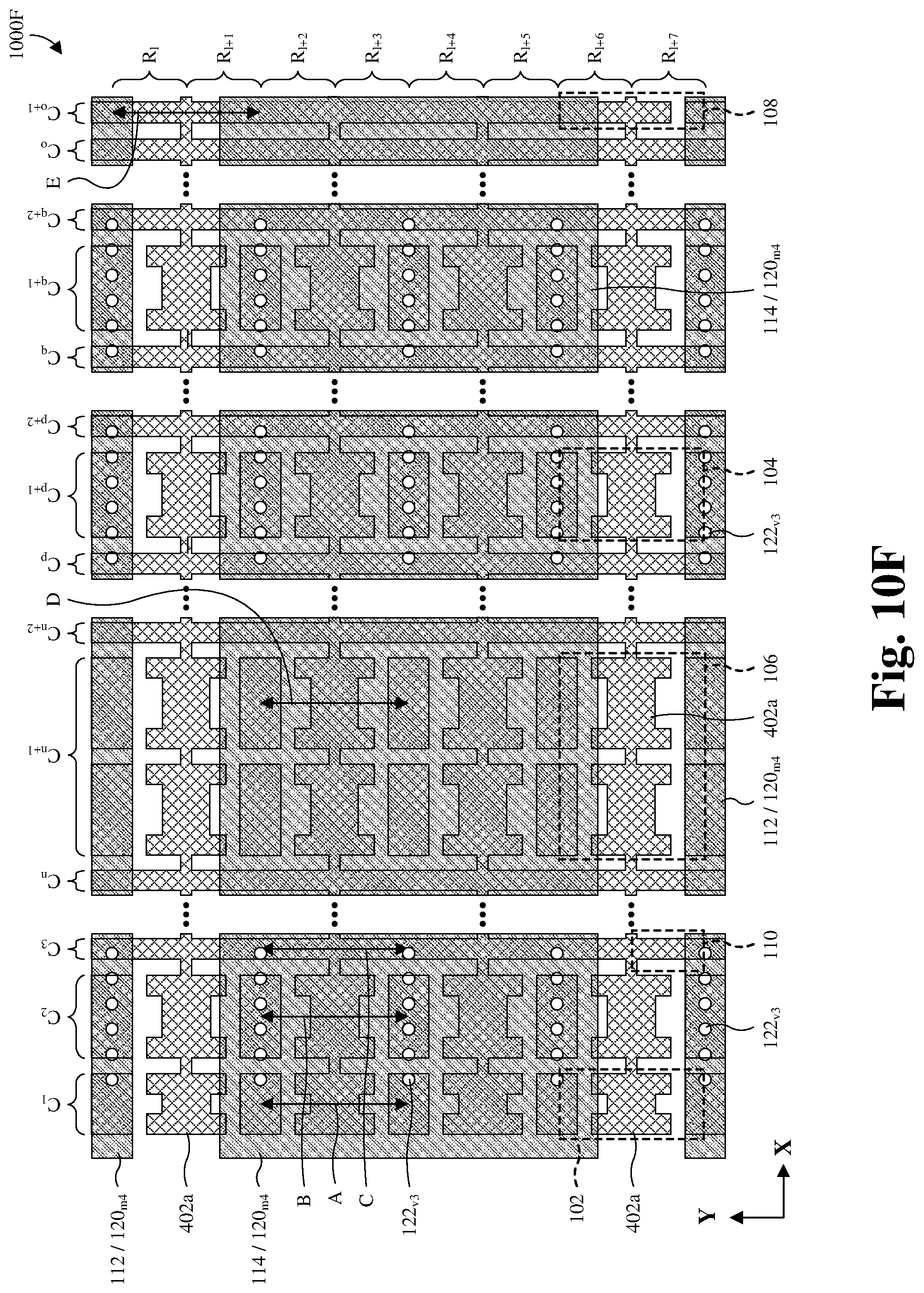 Patent US12101931 Figure 15 – Strap-cell architecture for embedded memory