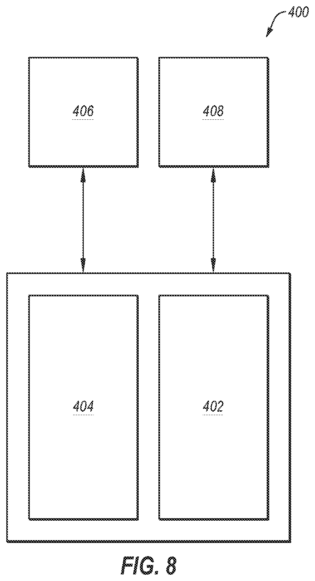 Patent US12101932 Figure 8 – Microelectronic devices, and related memory devices and electronic systems