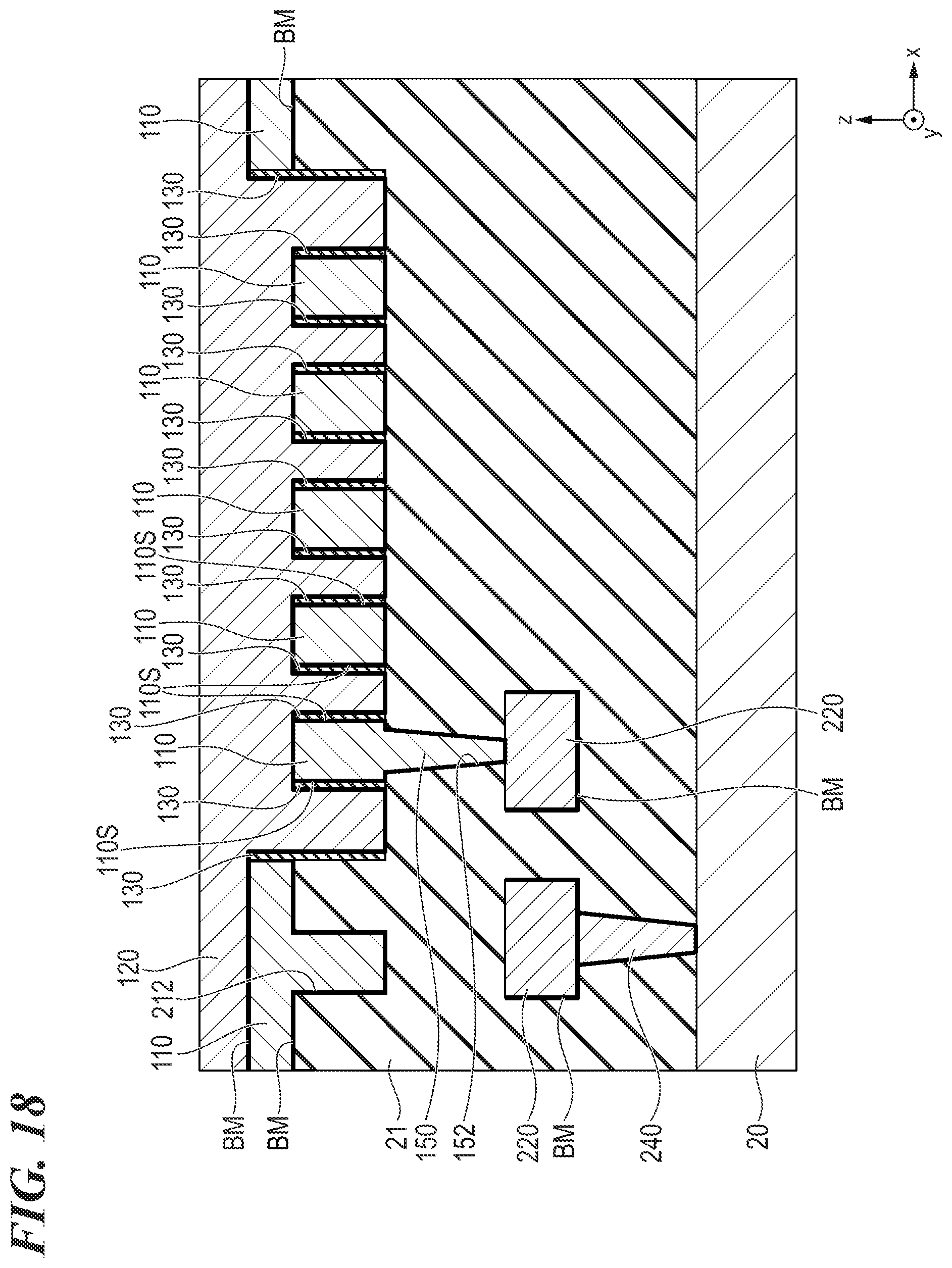 Patent US12101933 Figure 18 – Semiconductor device and method of manufacturing the same